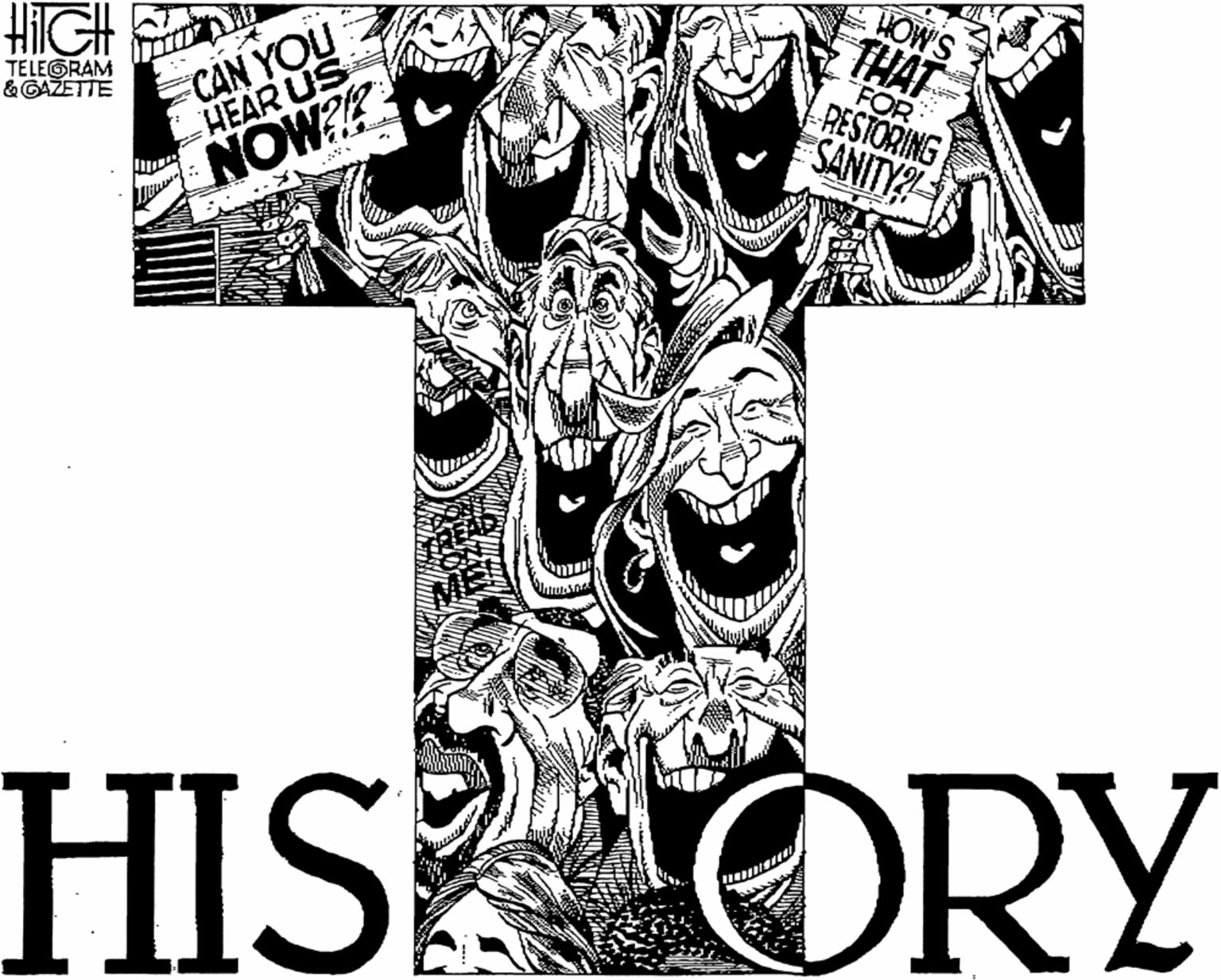 Visual arts OCR: HOW'S THAT FOR RESTORING SANITY HGH CAN YOU HEAR US ... TELEGRAM &GAŽETTE p NOW? HIS ORY HOW'S THAT FOR RESTORING SANITY HGH CAN YOU HEAR US ... TELEGRAM &GAŽETTE p NOW? HIS ORY