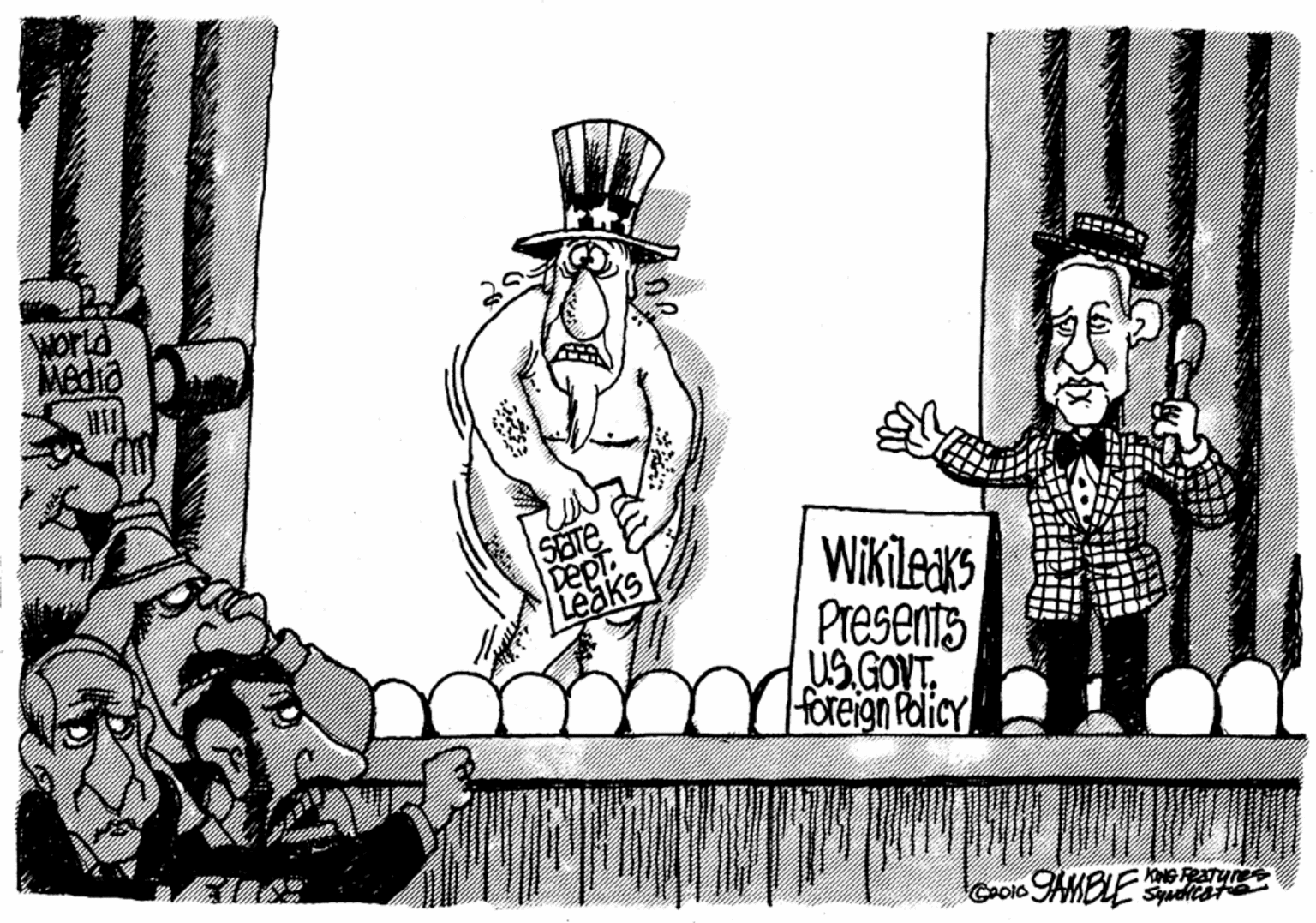 Line art OCR: World Media Dept. Leaks WiKileaks Presents US GOVT. foreign Policy Coolo AMELE Sdist World Media Dept. Leaks WiKileaks Presents US GOVT. foreign Policy Coolo AMELE Sdist
