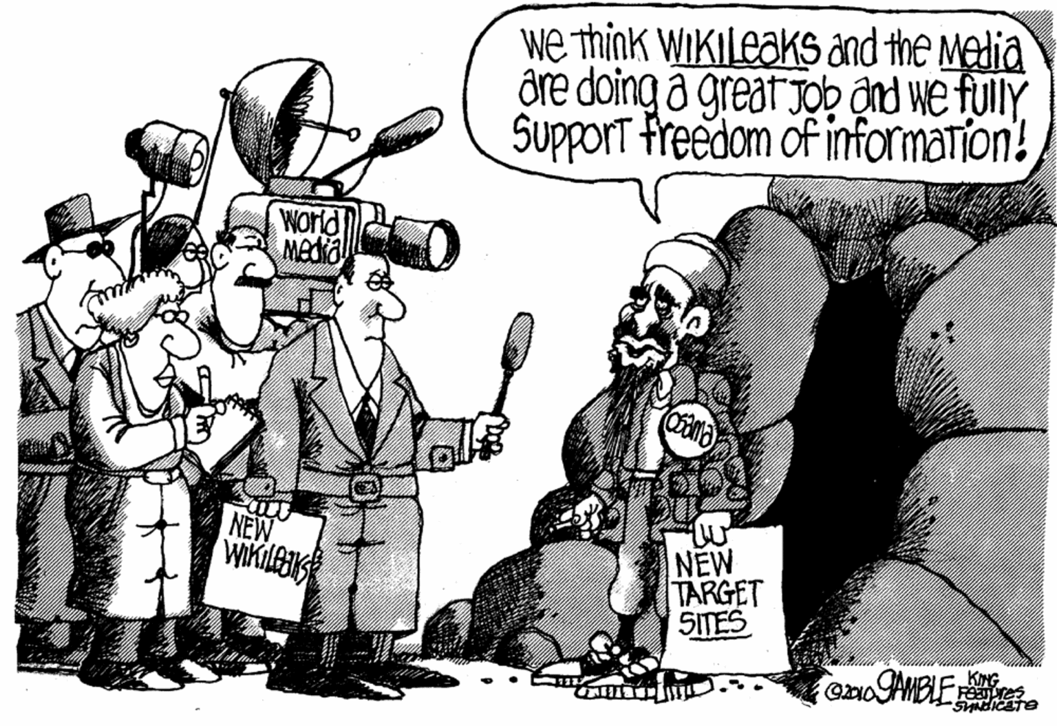 Fictional character OCR: we think WiKiLeaksS and the Media are doing a grear Job ônd we fullySupport freedom of information! Wold Media NEW NEW TARGET SITES KING GOSAMBLE Fs we think WiKiLeaksS and the Media are doing a grear Job ônd we fullySupport freedom of information! Wold Media NEW NEW TARGET SITES KING GOSAMBLE Fs
