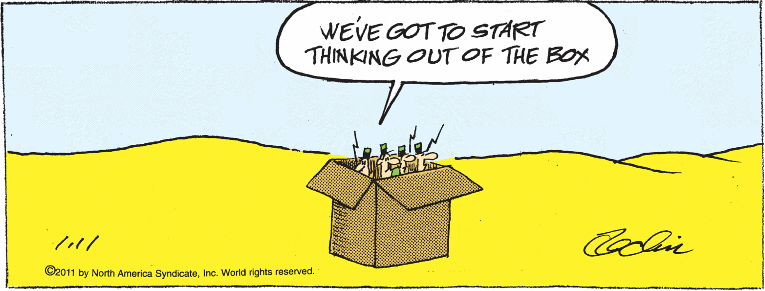 Sharing OCR: WEVE GOT TO START THINKING OUT OF THE BOX ©2011 by North America SyndicateInc. World rights reserved. WEVE GOT TO START THINKING OUT OF THE BOX ©2011 by North America SyndicateInc. World rights reserved.