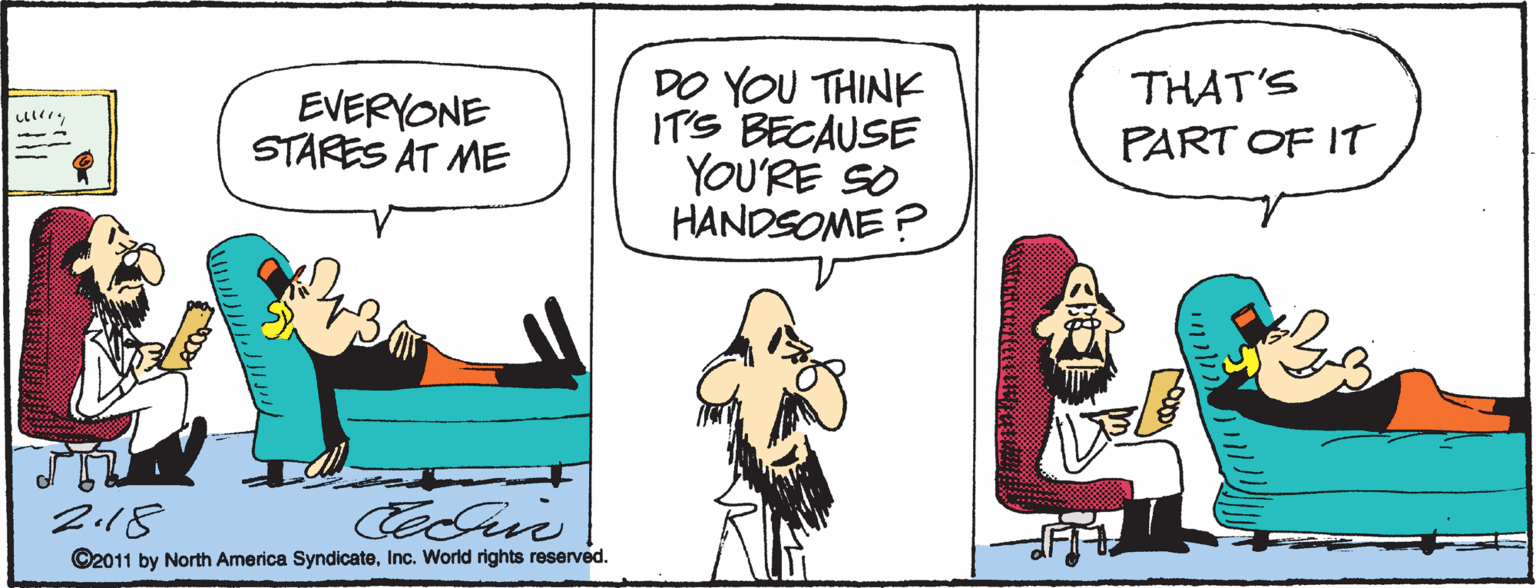 Rectangle OCR: DO YOU THINK IT'S BECAUSE YOU'RE SO HANDSOME ? THAT'S EVERYONE STARES AT ME PART OF IT 2.18 ©2011 by North America SyndicateInc. World rights reserved. DO YOU THINK IT'S BECAUSE YOU'RE SO HANDSOME ? THAT'S EVERYONE STARES AT ME PART OF IT 2.18 ©2011 by North America SyndicateInc. World rights reserved.
