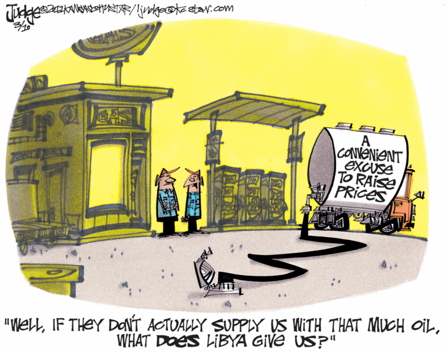 Rectangle OCR: A CONVENIENT excuse To RAISE PRICES "WELLWHAT DOES LIBYA GIVE US?" A CONVENIENT excuse To RAISE PRICES "WELLIF THEY DNT ACTUALLY SUPPLY US WITH THAT MUCH OILWHAT DOES LIBYA GIVE US?"