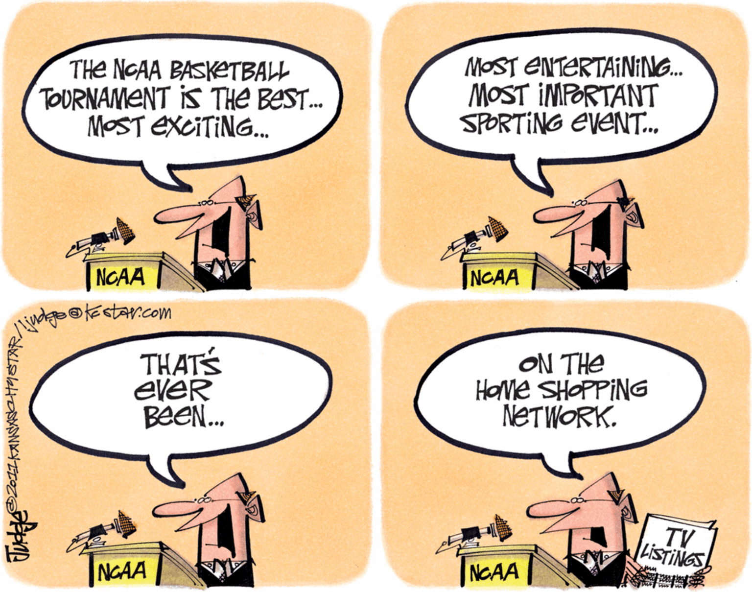 Animated cartoon OCR: THE NGAA BASKTBALL TOURNAMENT IS THE BEST. MOST EXCITING. MOST ENTERTAINING. MOST IMPORTANT SPORTING EVENT. |NGAA NCAA THATS EVER BeEN. ON THe HOme SHOPPING NETWORK. TV LISTINGS NGAA NGAA THE NGAA BASKTBALL TOURNAMENT IS THE BEST. MOST EXCITING. MOST ENTERTAINING. MOST IMPORTANT SPORTING EVENT. |NGAA NCAA THATS EVER BeEN. ON THe HOme SHOPPING NETWORK. TV LISTINGS NGAA NGAA