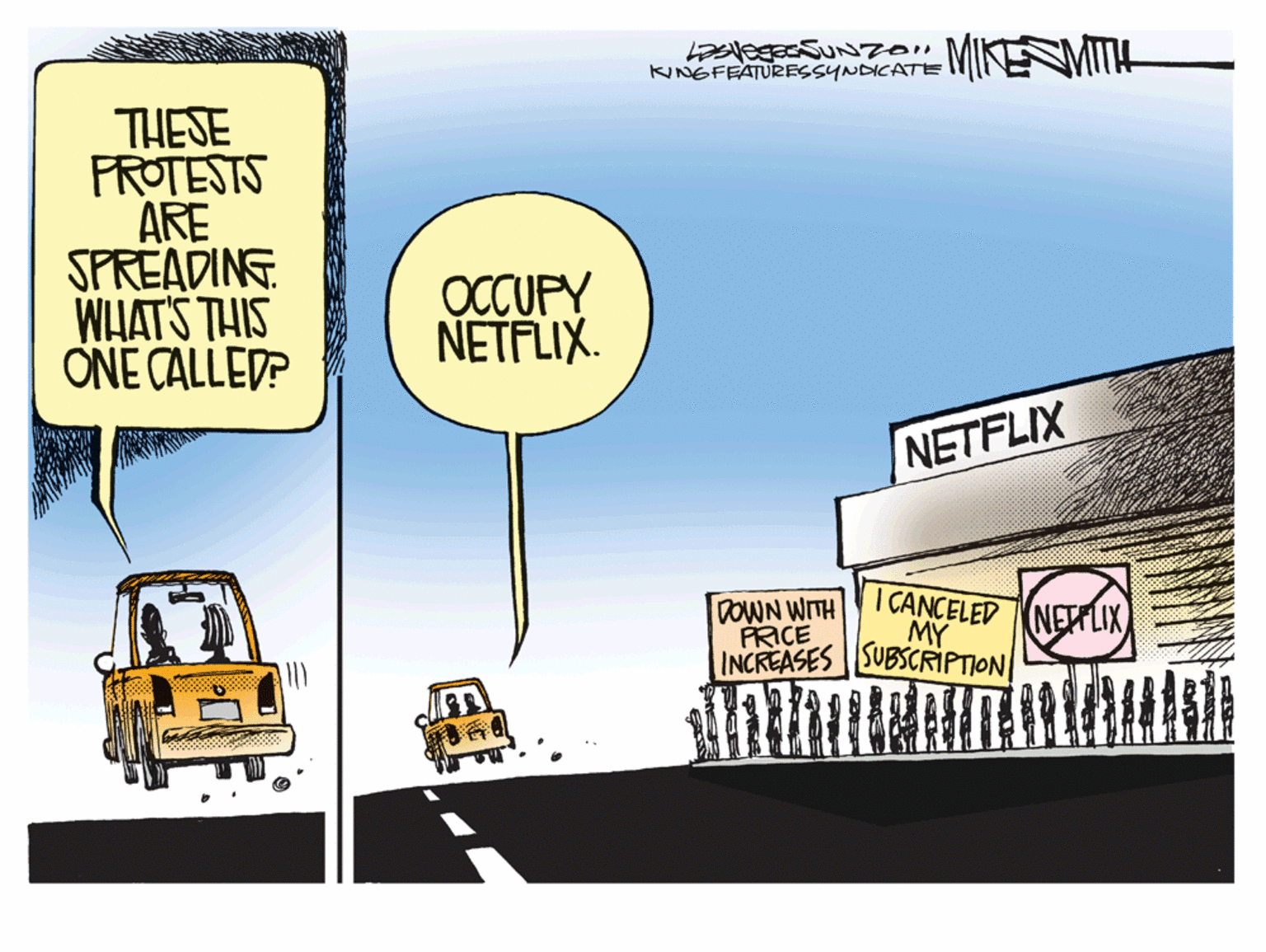 Humour OCR: KiNGFRATURESSYNDICATE MNENMIIH THESE F?ESTS ARE SPREADING WHATS THIS ONE CALLED? OCCUPY NETFLIX. NETFLIX I CANCELED NELIX DOWN WITH PRICE INCREASES SUBSCRIPTION MY KiNGFRATURESSYNDICATE MNENMIIH THESE F?ESTS ARE SPREADING WHATS THIS ONE CALLED? OCCUPY NETFLIX. NETFLIX I CANCELED NELIX DOWN WITH PRICE INCREASES SUBSCRIPTION MY
