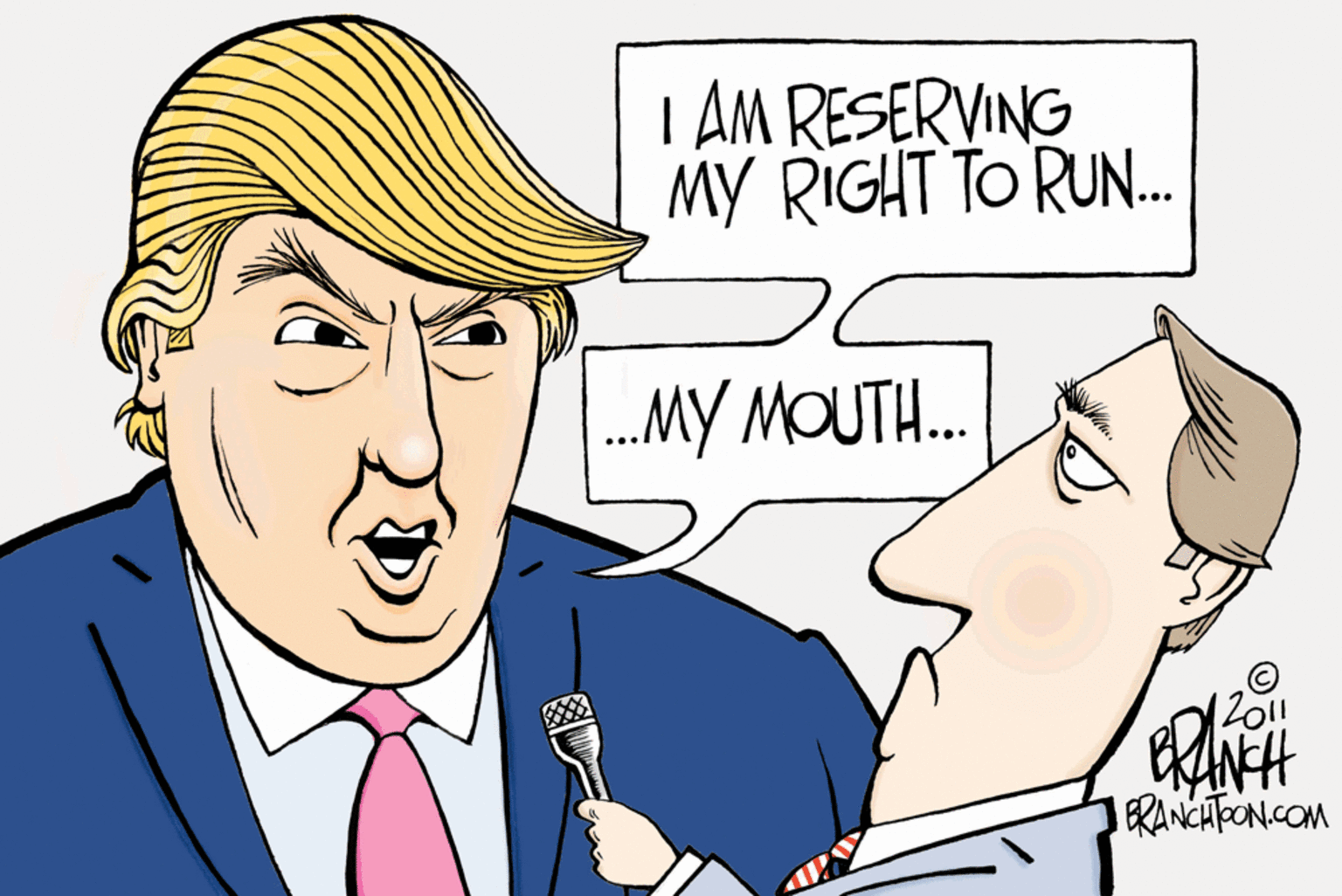 White OCR: I AM RESERVING MY RIGHT TO RUN. ...MY MOUTH. 12011 ERANCHPONCOM I AM RESERVING MY RIGHT TO RUN. ...MY MOUTH. 12011 ERANCHPONCOM