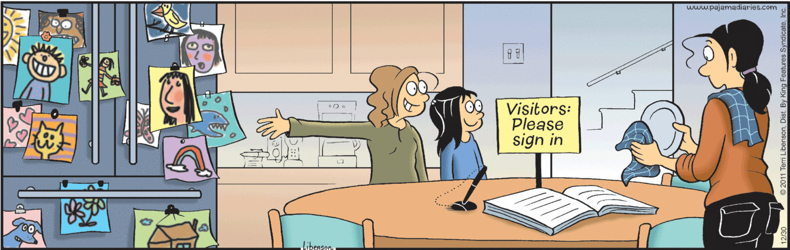 Room OCR: www.pajamadiaries.com Visitors: Please sign in Libenson ri Libensonwww.pajamadiaries.com Visitors: Please sign in Libenson ri LibensonDist. By King Features Syndicate