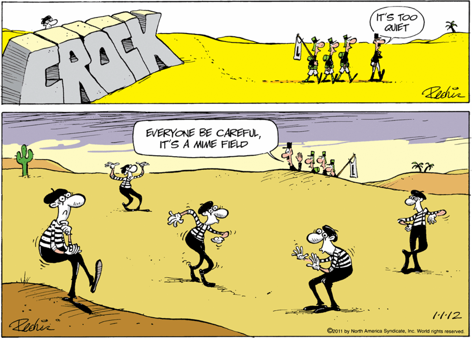 Fiction OCR: IT'S TOO QUIET ERASK Pechin EVERYONE BE CAREFULIT'S A MME FIELD 11:12 Pechir ©2011 by North America SyndicateInc. World rights reserved. IT'S TOO QUIET ERASK Pechin EVERYONE BE CAREFULIT'S A MME FIELD 11:12 Pechir ©2011 by North America SyndicateInc. World rights reserved.
