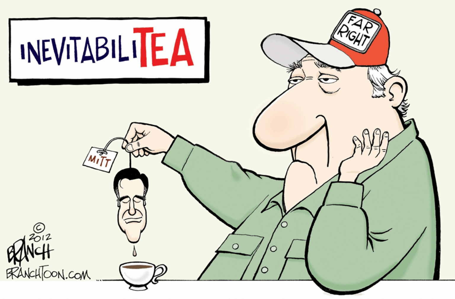 Animation OCR: FAR RIGHT INEVITABILITEA MITT 2012 RANCHTOON.COM FAR RIGHT INEVITABILITEA MITT 2012 RANCHTOON.COM