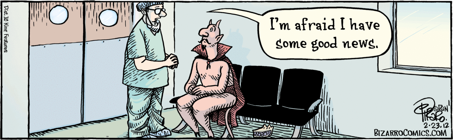 Door OCR: 2:2312 I'm afraid I have some good news. BIZARROCOMICS.COM Dist Y King features 2:2312 I'm afraid I have some good news. BIZARROCOMICS.COM Dist Y King features