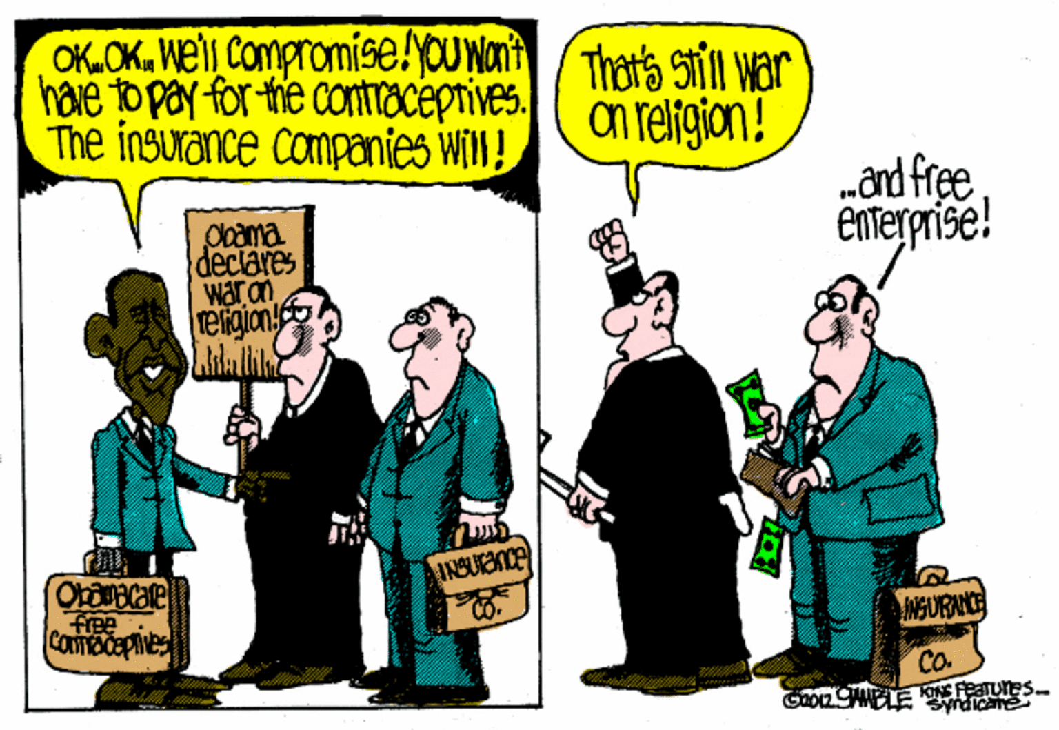 Tie OCR: OK.OK. Wel Compromise!you Nant have to pay-for trie contraceptives. The insurance companies will! /That's Still war on religian! „and free enterprise! Obama declares war an Teigian free NGURANCE Co. Syrdicate OK.OK. Wel Compromise!you Nant have to pay-for trie contraceptives. The insurance companies will! /That's Still war on religian! „and free enterprise! Obama declares war an Teigian free NGURANCE Co. Syrdicate