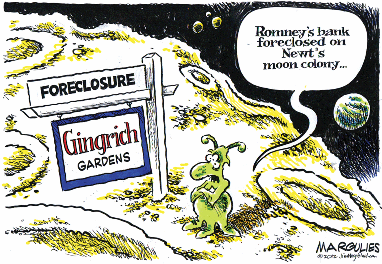 Fiction OCR: Romney's bank foreclosed on Newt's ?oon colon?... FORECLOSURE Gingrich GARDENS MARGULIES Oraz Jimmarg@aolem Romney's bank foreclosed on Newt's ?oon colon?... FORECLOSURE Gingrich GARDENS MARGULIES Oraz Jimmarg@aolem