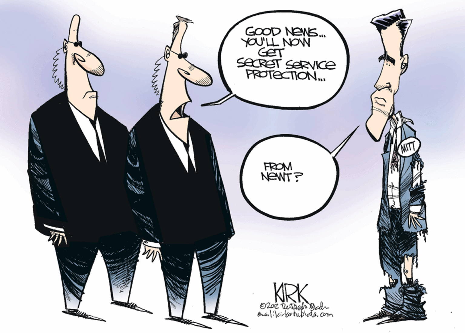Formal wear OCR: GOOD NEWS.. YOU'LL NOW SECRET SERVICE PROTECTION.. FROM NEWT? KRK Bnail:cirkohublãecm GOOD NEWS.. YOU'LL NOW SECRET SERVICE PROTECTION.. FROM NEWT? KRK Bnail:cirkohublãe