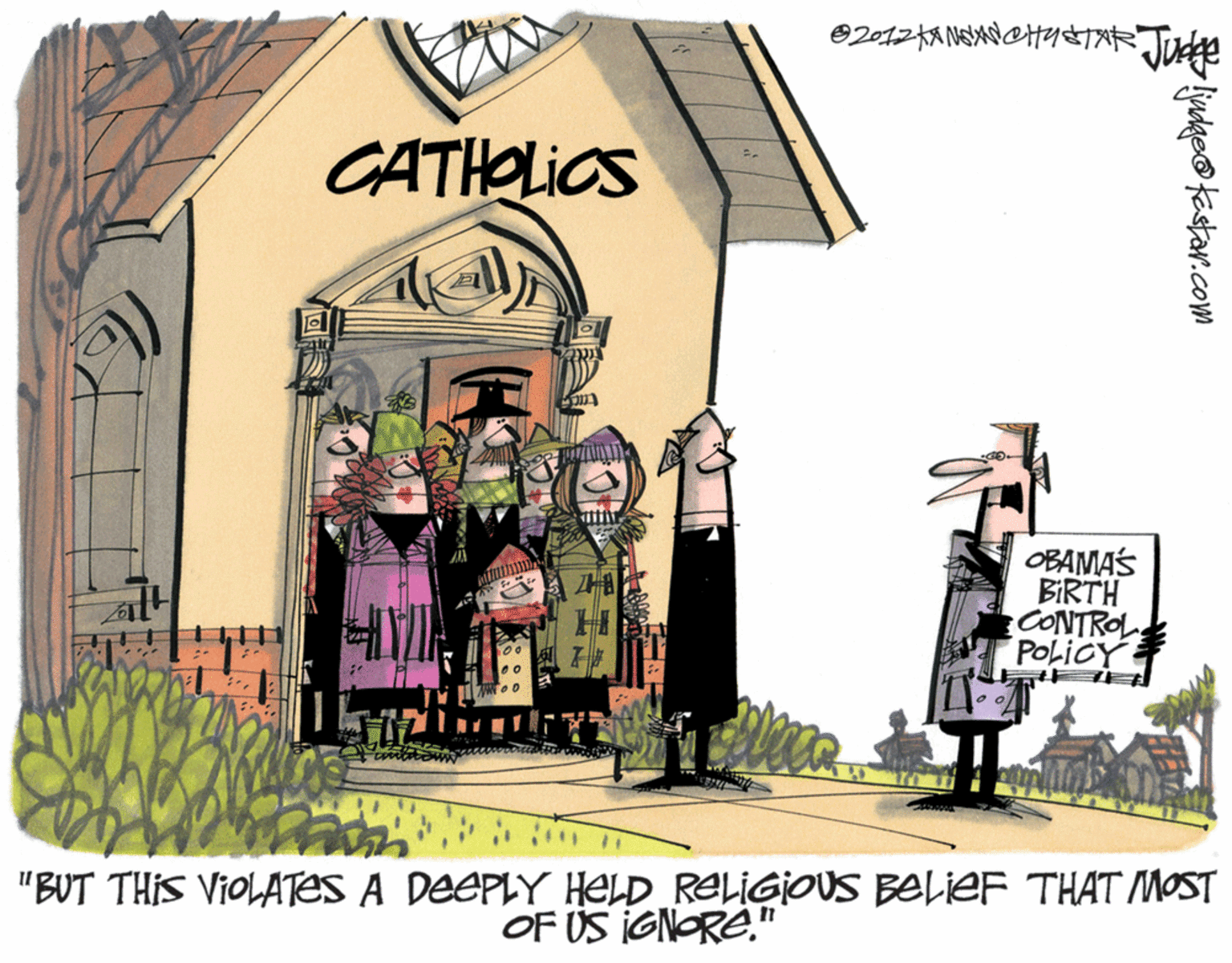 Grass OCR: CATHOLIOS OBAMAS BIRTH CONTROL POLICY "BUT THIS VIOLATES A DEEPLY HELD RELIGIOUS BELIEF THAT MOST OF US IGNORE." judge® festav.com CATHOLIOS OBAMAS BIRTH CONTROL POLICY "BUT THIS VIOLATES A DEEPLY HELD RELIGIOUS BELIEF THAT MOST OF US IGNORE." judge® festav.com