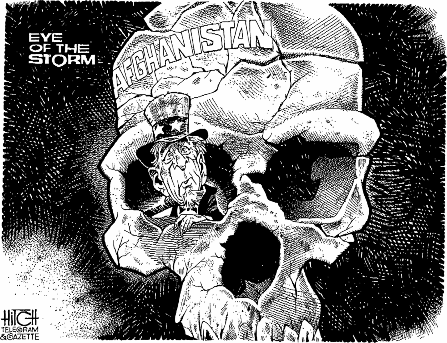 Drawing OCR: EYE OF THE STORM: AFGHANISTAN HilGH TELEGRAM &GAZETTE EYE OF THE STORM: AFGHANISTAN HilGH TELEGRAM &GAZETTE