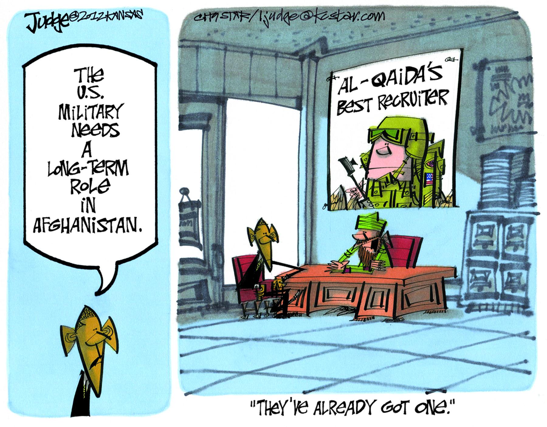 Clip art OCR: a SI/udaeokestai.com THe U.S. MILITARY NeeDS A LONG-TERM Role IN AFGHANISTAN. AL-QAIDA'S BEST RECRUITER "THEY'Ve ALREADY GOT ONe." a SI/udaeokestai.com THe U.S. MILITARY NeeDS A LONG-TERM Role IN AFGHANISTAN. AL-QAIDA'S BEST RECRUITER "THEY'Ve ALREADY GOT ONe."