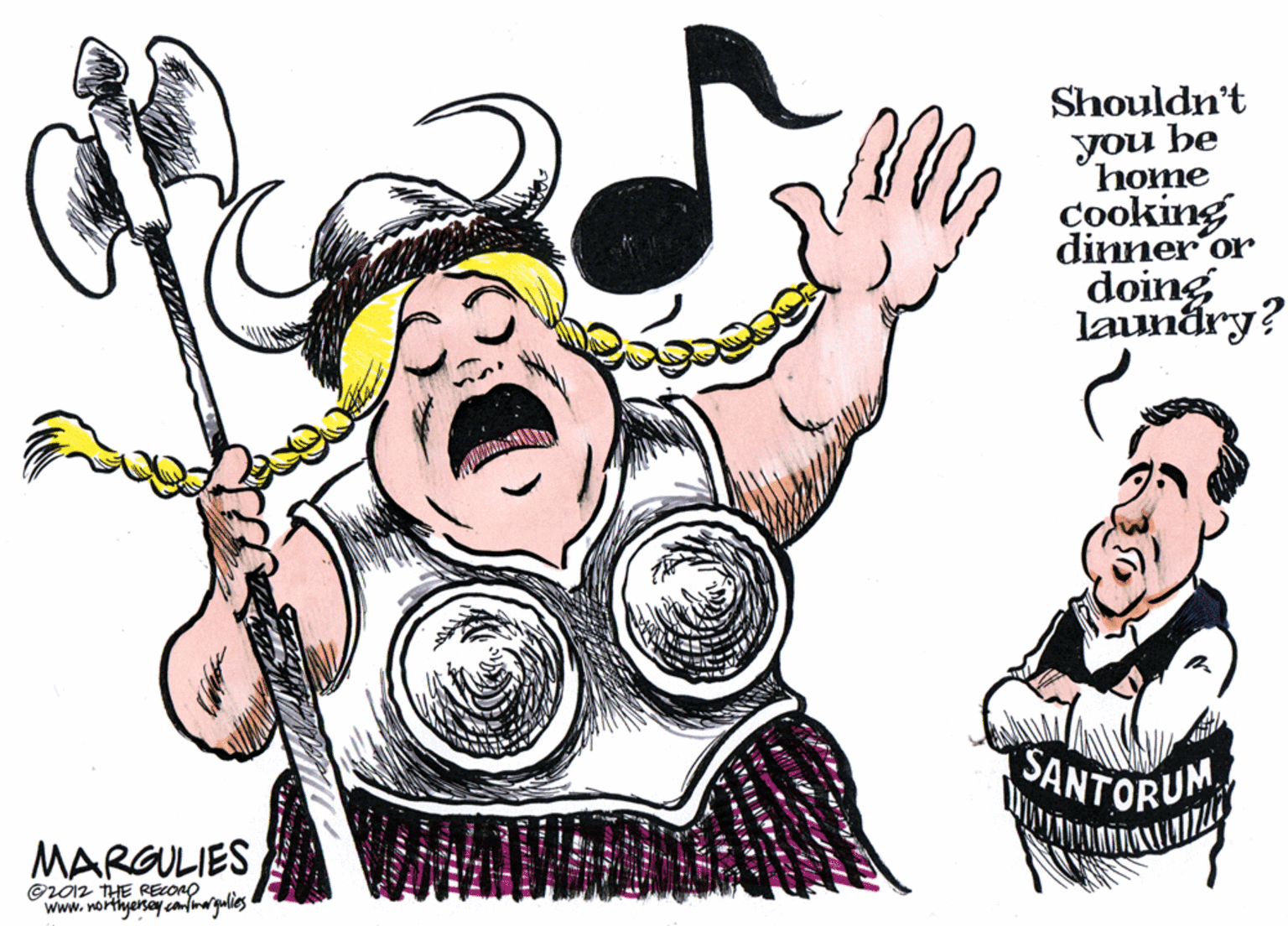 Happy OCR: Shouldn't you be home cooking dinner or doing launáry? SANTORUM MARGULIES @L012 THE RECono www. northjersay cammargulies Shouldn't you be home cooking dinner or doing launáry? SANTORUM MARGULIES @L012 THE RECono www. northjersay cammargulies