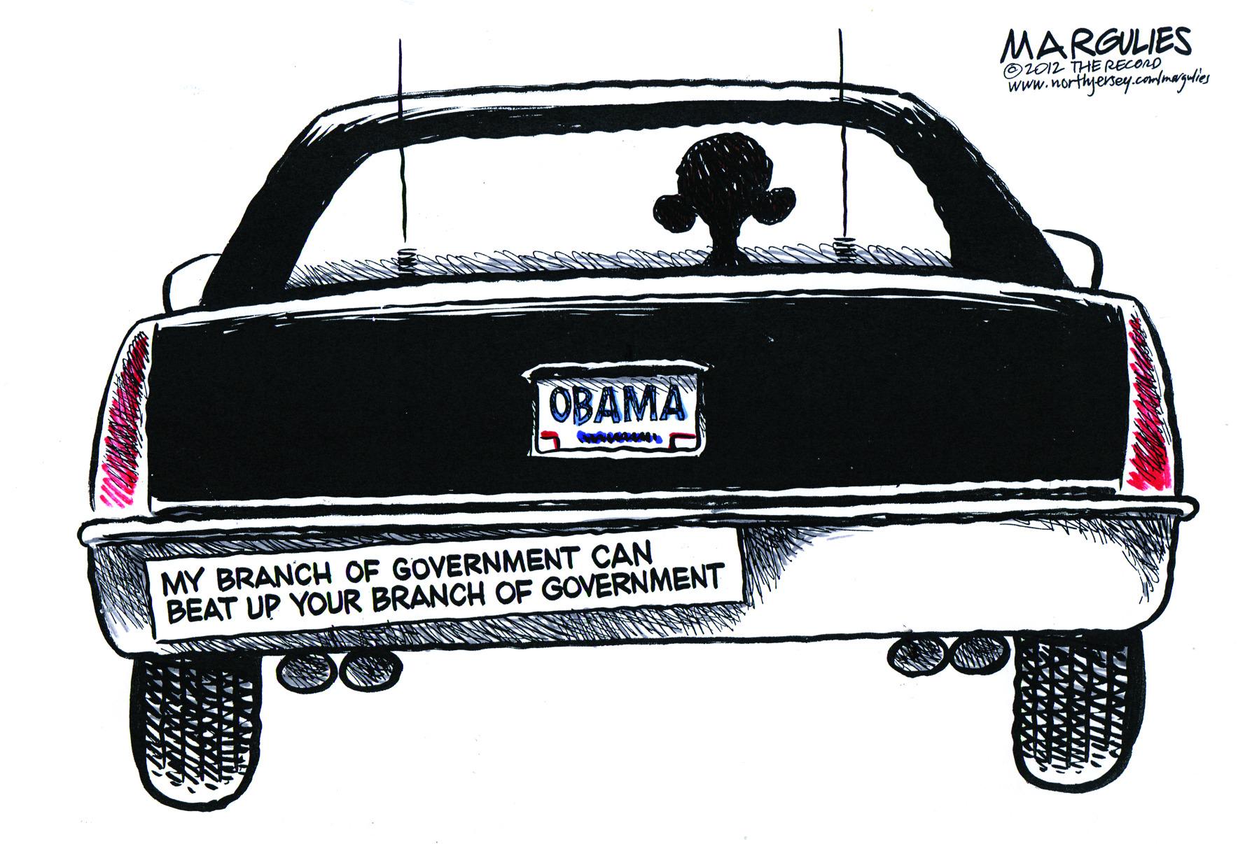 Bumper OCR: MARGULIES O2012 THE RECOnO www.northyersey.comdmaydlies OBAMA MY BRANCH OF GOVERNMENT CAN BEAT UP YOUR BRANCH OF GOVERNMENT MARGULIES O2012 THE RECOnO www.northyersey.comdmaydlies OBAMA MY BRANCH OF GOVERNMENT CAN BEAT UP YOUR BRANCH OF GOVERNMENT