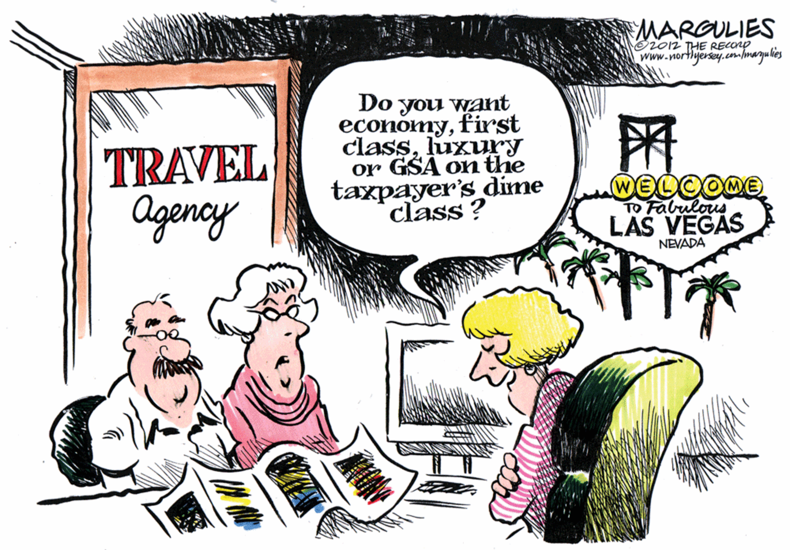 Comic book OCR: MARGULIES ion THE RECOnp www.nortlyersey.com/maguhes TRAVEL Agency Do you want economyfirst classluxury or GSA onthe taxpayer's dime class ? WELCOME TO Fabulous LAS VEGAS NEVADA MARGULIES ion THE RECOnp www.nortlyersey.com/maguhes TRAVEL Agency Do you want economyfirst classluxury or GSA onthe taxpayer's dime class ? WELCOME TO Fabulous LAS VEGAS NEVADA