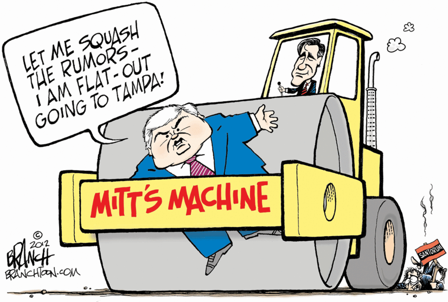 Machine OCR: LET ME SQUASH THE RUMORS- I AM FLAT-OUT GOING TO TAMPA! MITTS MACHINE 2012 ERÄNCHTN.cOM SANTORUM LET ME SQUASH THE RUMORS- I AM FLAT-OUT GOING TO TAMPA! MITTS MACHINE 2012 ERÄNCHTN.cOM SANTORUM