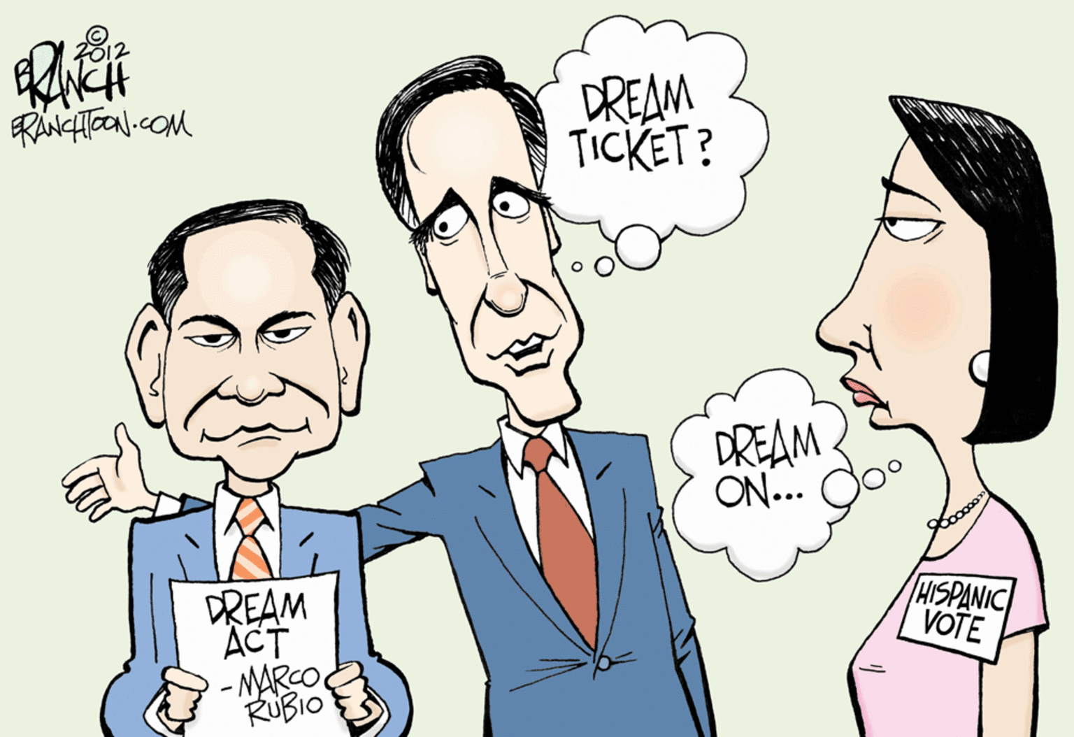 Eyebrow OCR: DREAM TICKET? DREAM ON.. HISPANIC VOTE DREAM ACT - MARCO RUBIO DREAM TICKET? DREAM ON.. HISPANIC VOTE DREAM ACT - MARCO RUBIO