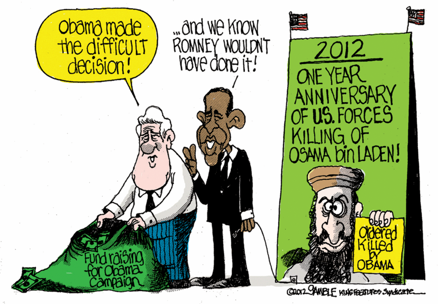 Event OCR: 3? Obama made the difficULT) ROMNEY WOULDNT decision! „ônd we Know 2012 ONE YEAR ANNIVERSARY OF US. FORCES KILLING OF OSANA bin LADEN! hove done it! 0dered KiLLed OBAMA for Oboma Compaign 3 ? Obama made the difficULT) ROMNEY WOULDNT decision! „ônd we Know 2012 ONE YEAR ANNIVERSARY OF US. FORCES KILLING OF OSANA bin LADEN! hove done it! 0dered KiLLed OBAMA for Oboma Compaign