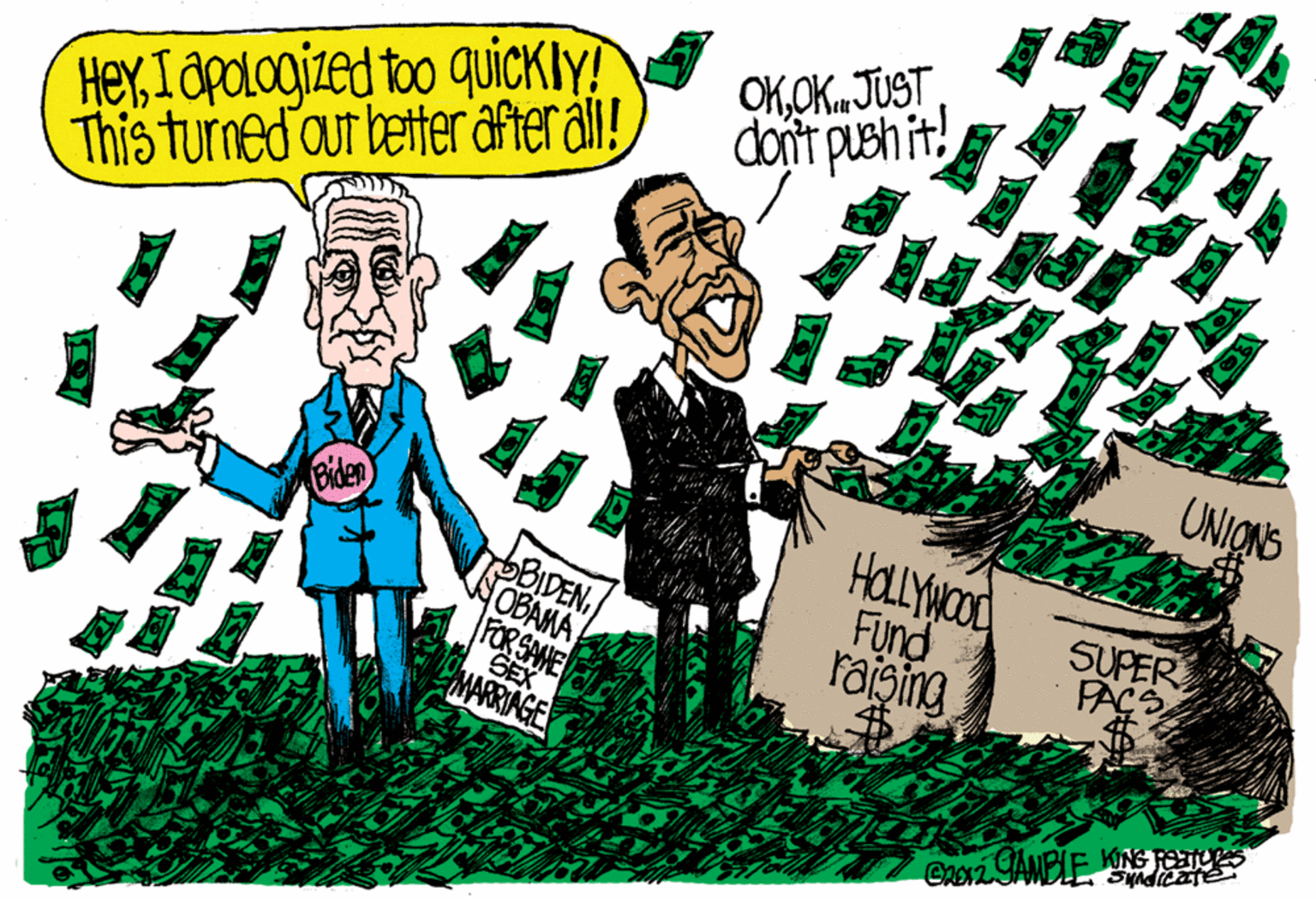 Fictional character OCR: Hey Iopologized too quicKIY! This turned out better after ål! OKdoit pueh it! UNIONS HOLLYNCOD Fund raising Biden SUPER PAC BIDEN NOBAMA FORSAME SEX MARRAGE KING FETUS GA2 SAMBLEHey Iopologized too quicKIY! This turned out better after ål! OKOK JUSTdoit pueh it! UNIONS HOLLYNCOD Fund raising Biden SUPER PAC BIDEN NOBAMA FORSAME SEX MARRAGE KING FETUS GA2 SAMBLE