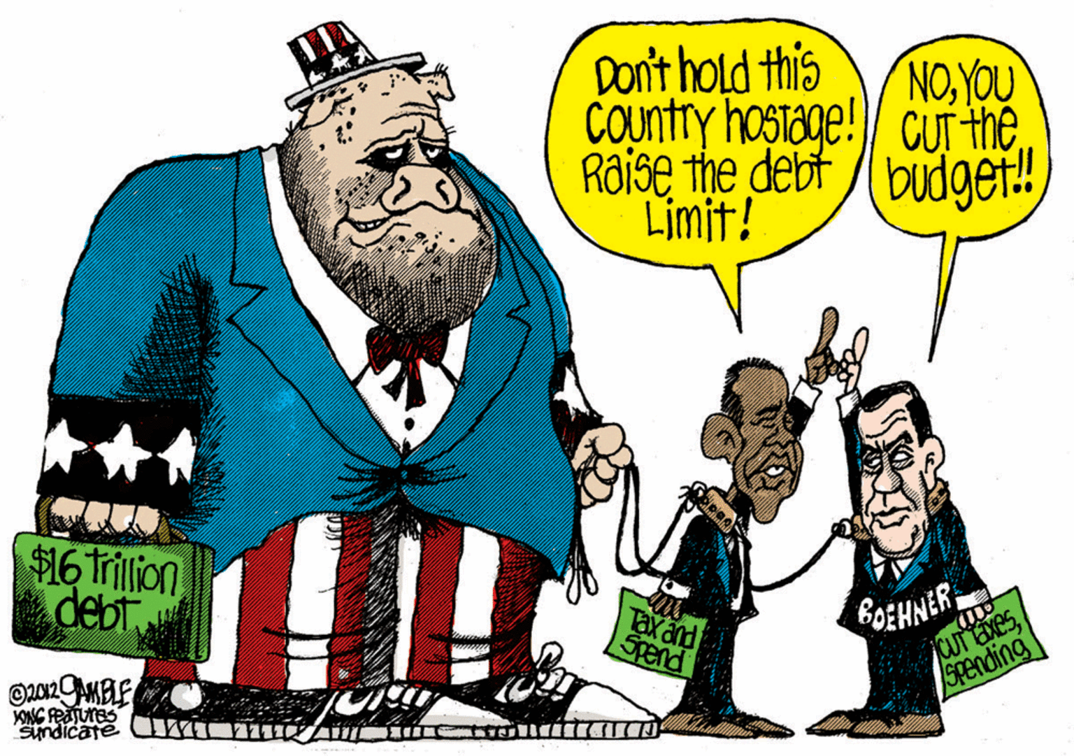 Beard OCR: Don't hold this NOYOU Country hostage! CUT the Raise the debt /budget! Limit! $16 Trillion debt GOEHNER Exand Srend Spending Sundicate Don't hold this NOYOU Country hostage! CUT the Raise the debt /budget! Limit! $16 Trillion debt GOEHNER Exand Srend Spending Sundicate
