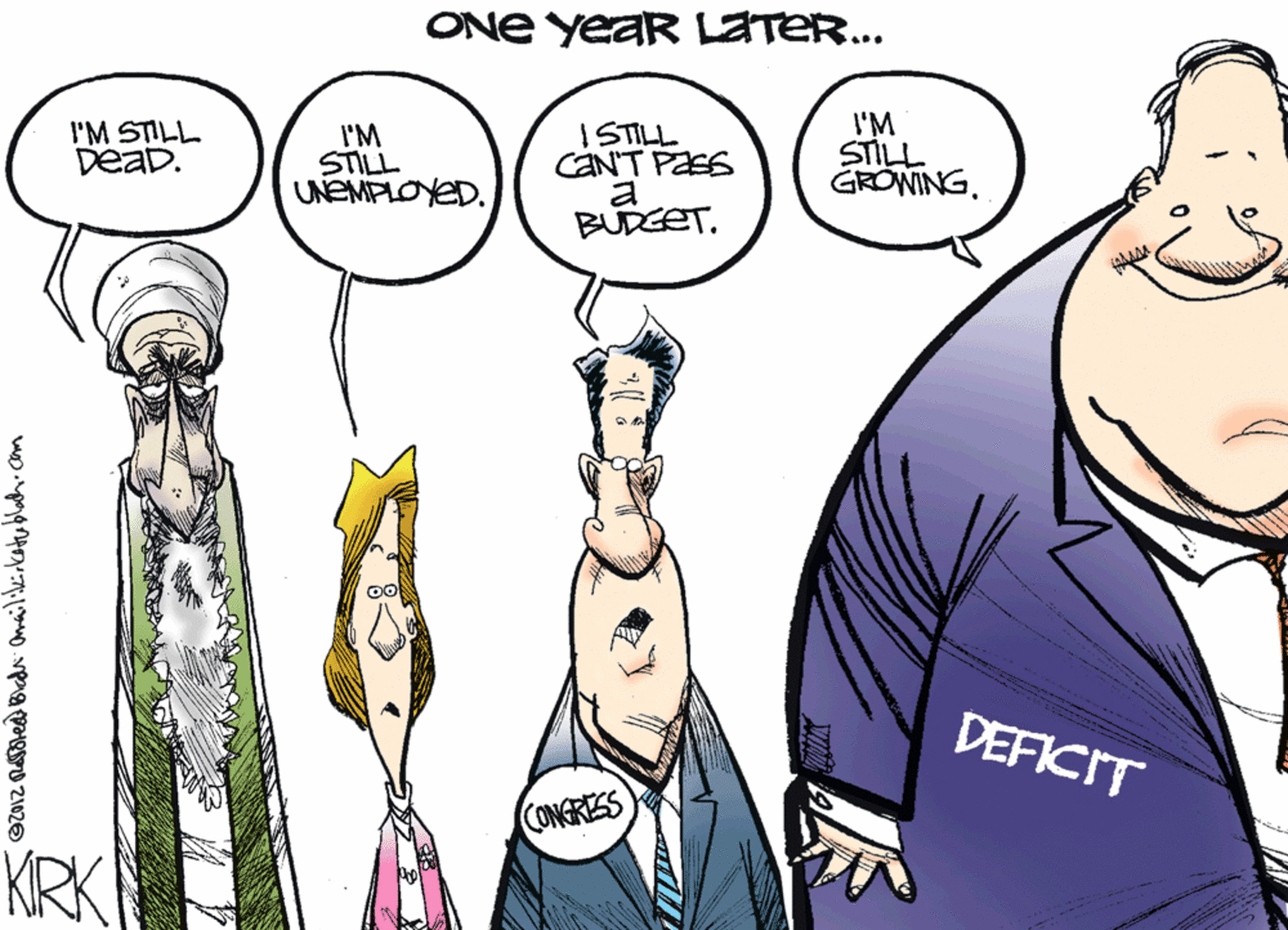Comics OCR: ONE YeaR LETER.. ISTILL CNT PES a BUDGET. I'M STILL GROWING. I'M STILL DeaD. I'M STILL UNEMPLOYED. DEFICIT CONGRESS KRK ONE YeaR LETER.. ISTILL CNT PES a BUDGET. I'M STILL GROWING. I'M STILL DeaD. I'M STILL UNEMPLOYED. DEFICIT CONGRESS KRK