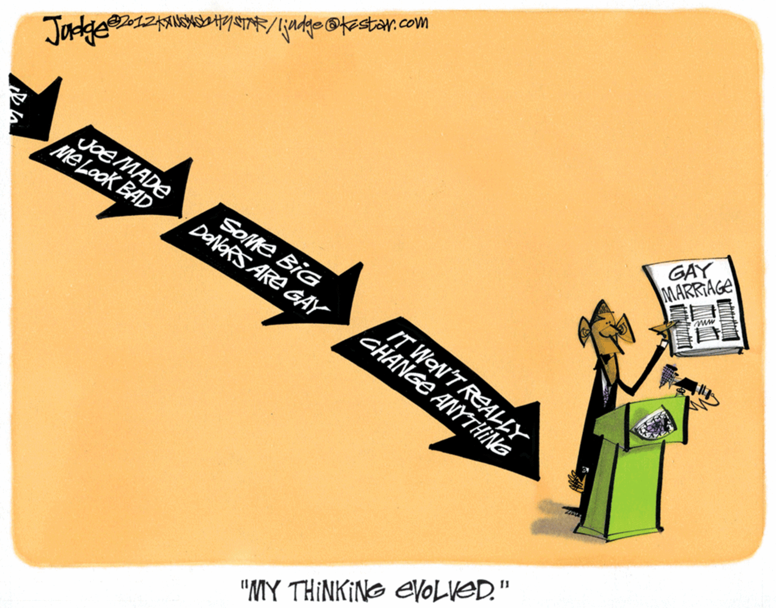Graphics OCR: GAY MARRIAGE coeMADE Me Look BAD SOMe BiG DeNeRS ARE GAY IT WON'TREALLY CHANGE ANYTHING "MY THINKING EVOLVED." GAY MARRIAGE coeMADE Me Look BAD SOMe BiG DeNeRS ARE GAY IT WON'TREALLY CHANGE ANYTHING "MY THINKING EVOLVED."