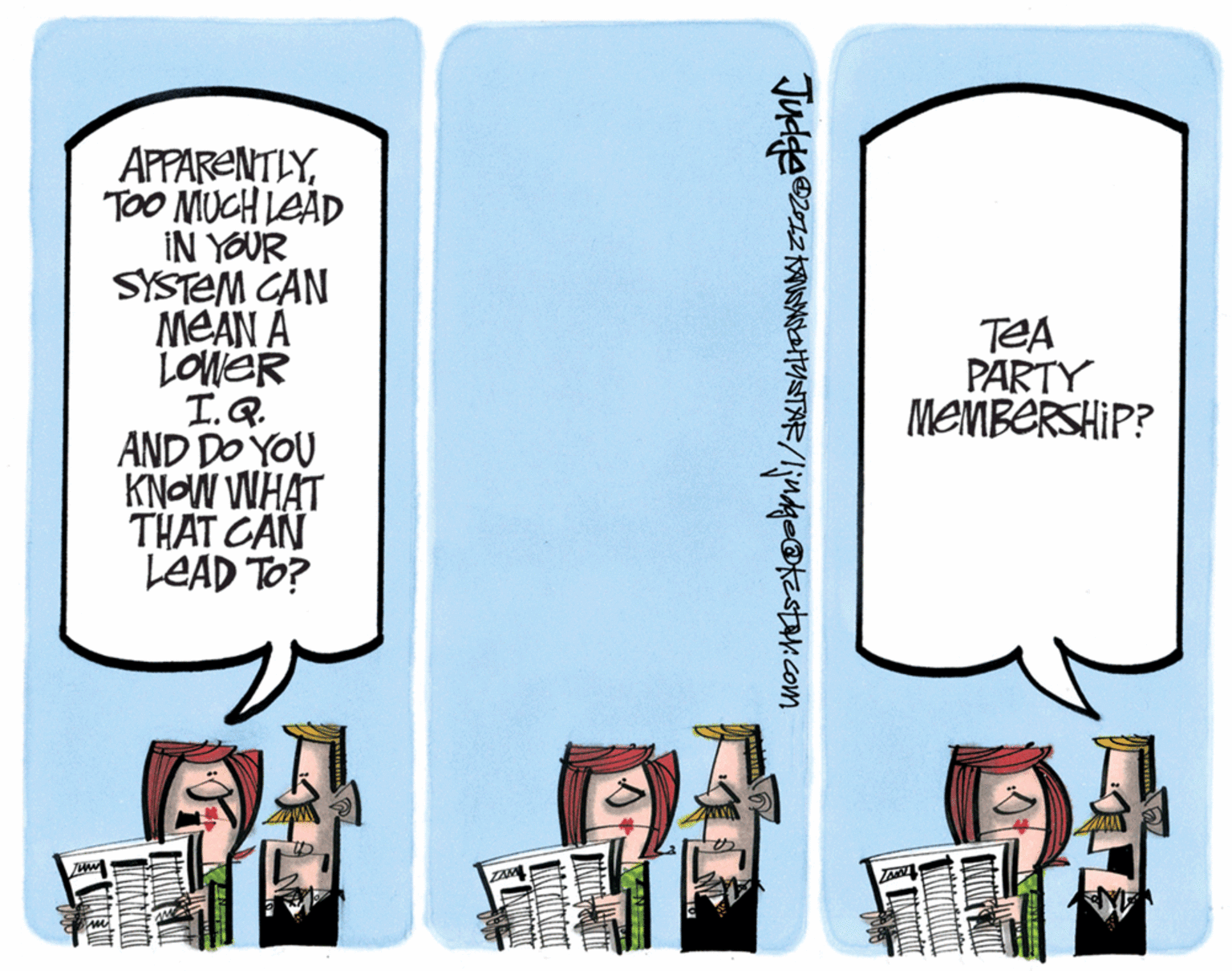 Parallel OCR: APPARENTLYTOO MUCH LEAD IN YOUR SYSTEM CAN MEAN A LOWER I.Q. AND DO YOU KNOW WHAT THAT CAN LEAD TO? TEA PARTY MEMBERSHIP? TAM APPARENTLYTOO MUCH LEAD IN YOUR SYSTEM CAN MEAN A LOWER I.Q. AND DO YOU KNOW WHAT THAT CAN LEAD TO? TEA PARTY MEMBERSHIP? TAM