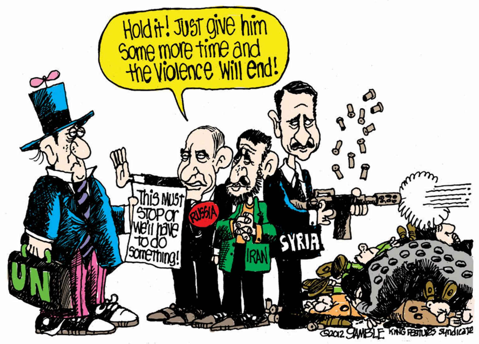 Art OCR: Holdit! JUST give him Some more time and the Violence will end! Sthis MUST STOPO wei have Opa Sonetting! SYRIA IRAN UN 02 GAMBLE KNG RETUS SyndiaTe Holdit! JUST give him Some more time and the Violence will end! Sthis MUST STOPO wei have Opa Sonetting! SYRIA IRAN UN 02 GAMBLE KNG RETUS SyndiaTe