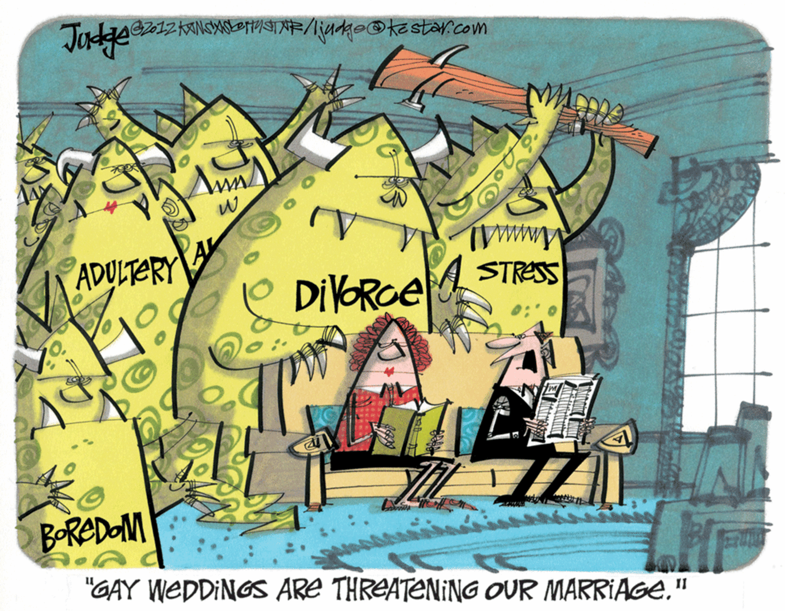 Fiction OCR: ADULTERY STRESS B-REDOM "GAY WEDDINGS ARe THREATENING OUR MARRIAGe." ADULTERY STRESS B-REDOM "GAY WEDDINGS ARe THREATENING OUR MARRIAGe."