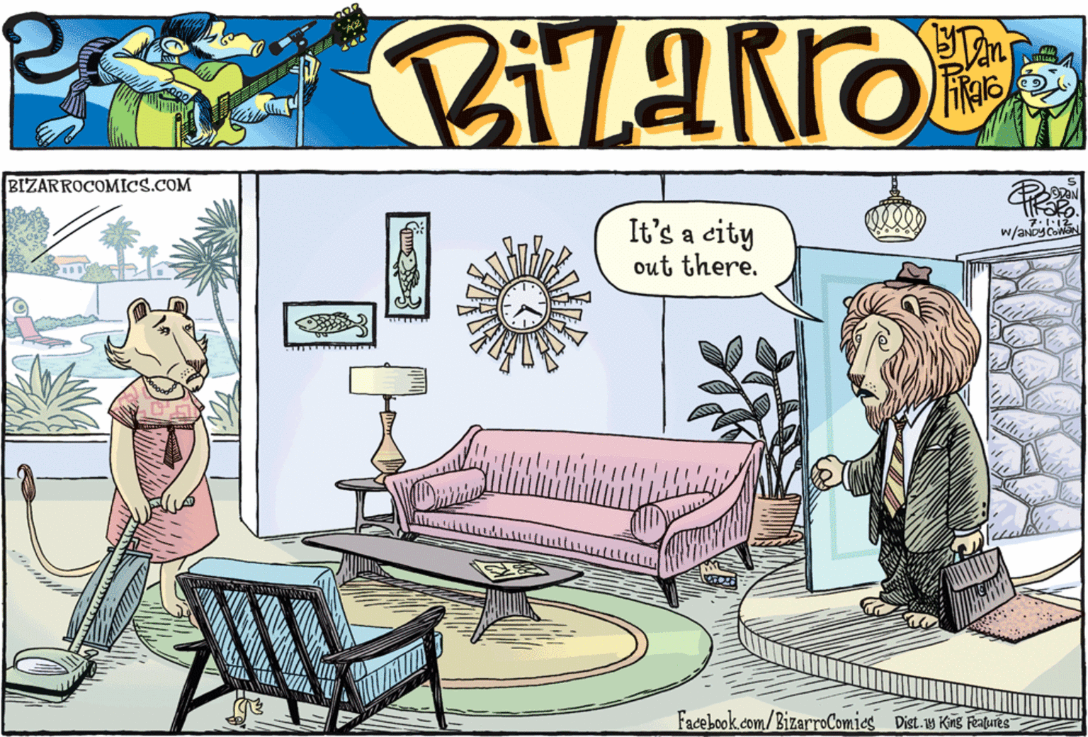 Font OCR: BIZARROCOMICS.COM It's a city out there. w/ANDY CowaN Facebook.com/BizarroComies Dist.y Kmg Features BIZARROCOMICS.COM It's a city out there. w/ANDY CowaN Facebook.com/BizarroComies Dist.y Kmg Features