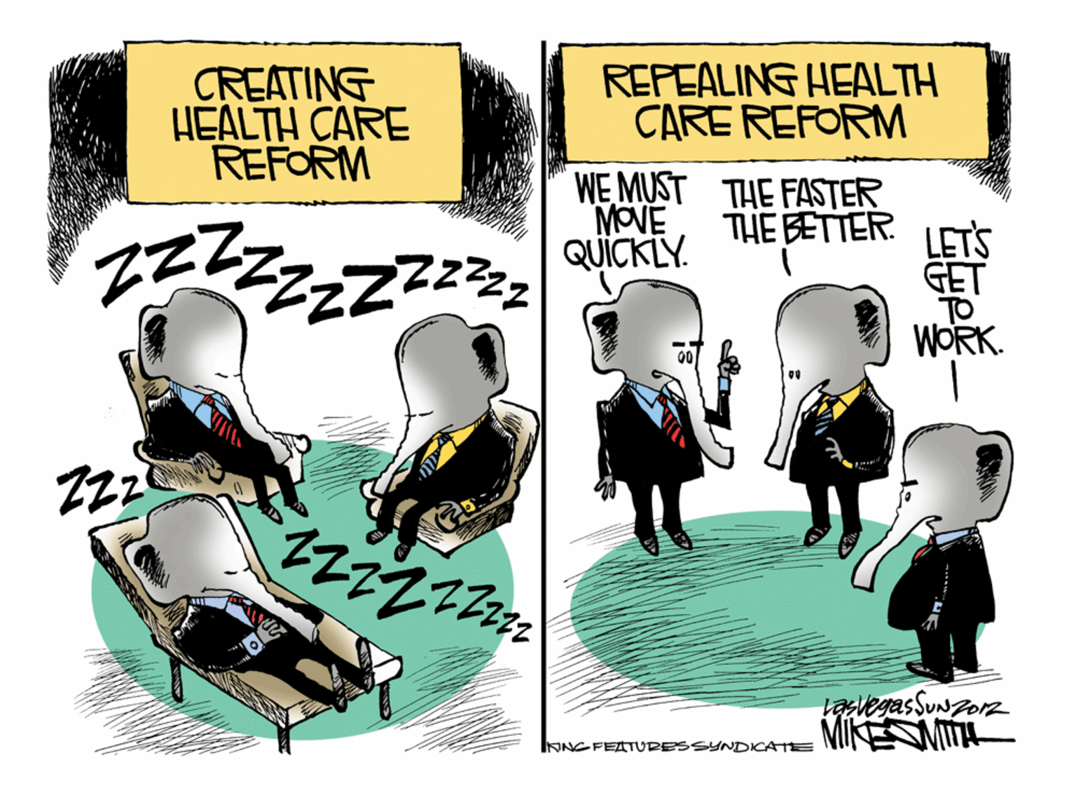 Graphic design OCR: CREATING HÉALTH CARE REFORM REPEALING HEALTH CARE REFORM MOVE QUICKLY. WE MUST THE FASTER THE BETTER LETS GET TO WORK. 222 tasvegas SuNzorz INNG FEATURESSYNDICATE MIINEMI CREATING HÉALTH CARE REFORM REPEALING HEALTH CARE REFORM MOVE QUICKLY. WE MUST THE FASTER THE BETTER LETS GET TO WORK. 222 tasvegas SuNzorz INNG FEATURESSYNDICATE MIINEMI