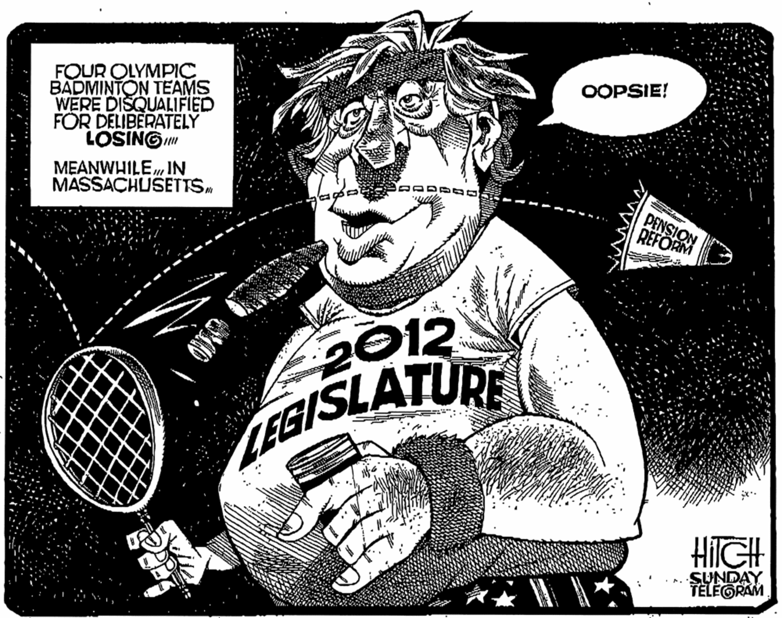 Playing sports OCR: FOUR OLYMPIC BADMINTON TEAMS WERE DISQUALIFIED FÖR DELIBERATELY LOSINGm OOPSIE! MEANWHILE IN MASSACHUSETTS PENSION REFORM 2012 LEGISLATURE HIIGH SUNDAY TELEORAM FOUR OLYMPIC BADMINTON TEAMS WERE DISQUALIFIED FÖR DELIBERATELY LOSINGm OOPSIE! MEANWHILE IN MASSACHUSETTS PENSION REFORM 2012 LEGISLATURE HIIGH SUNDAY TELEORAM