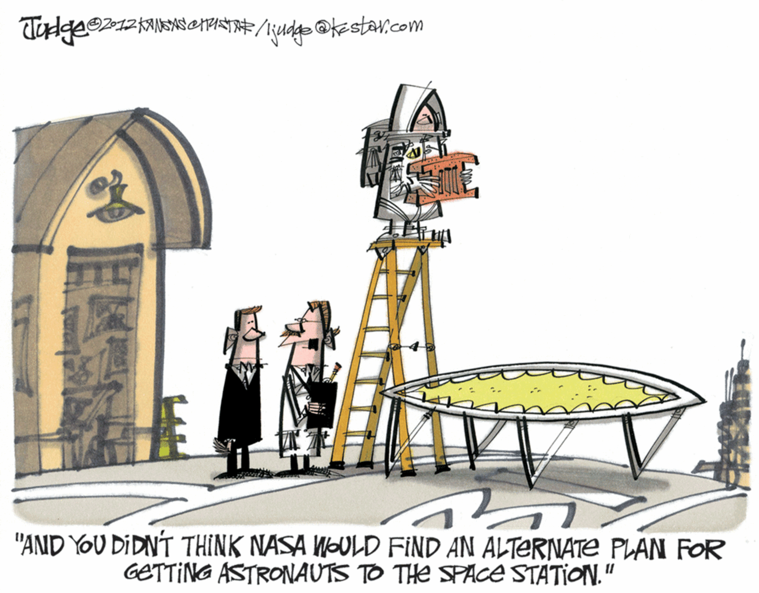Chair OCR: "AND YOU DIDNT THINK NASA WOULD FIND AN ALTERNATE PLAN FOR GETTING ASTRONAUTS TO THE SPACE STATION." "AND YOU DIDNT THINK NASA WOULD FIND AN ALTERNATE PLAN FOR GETTING ASTRONAUTS TO THE SPACE STATION."