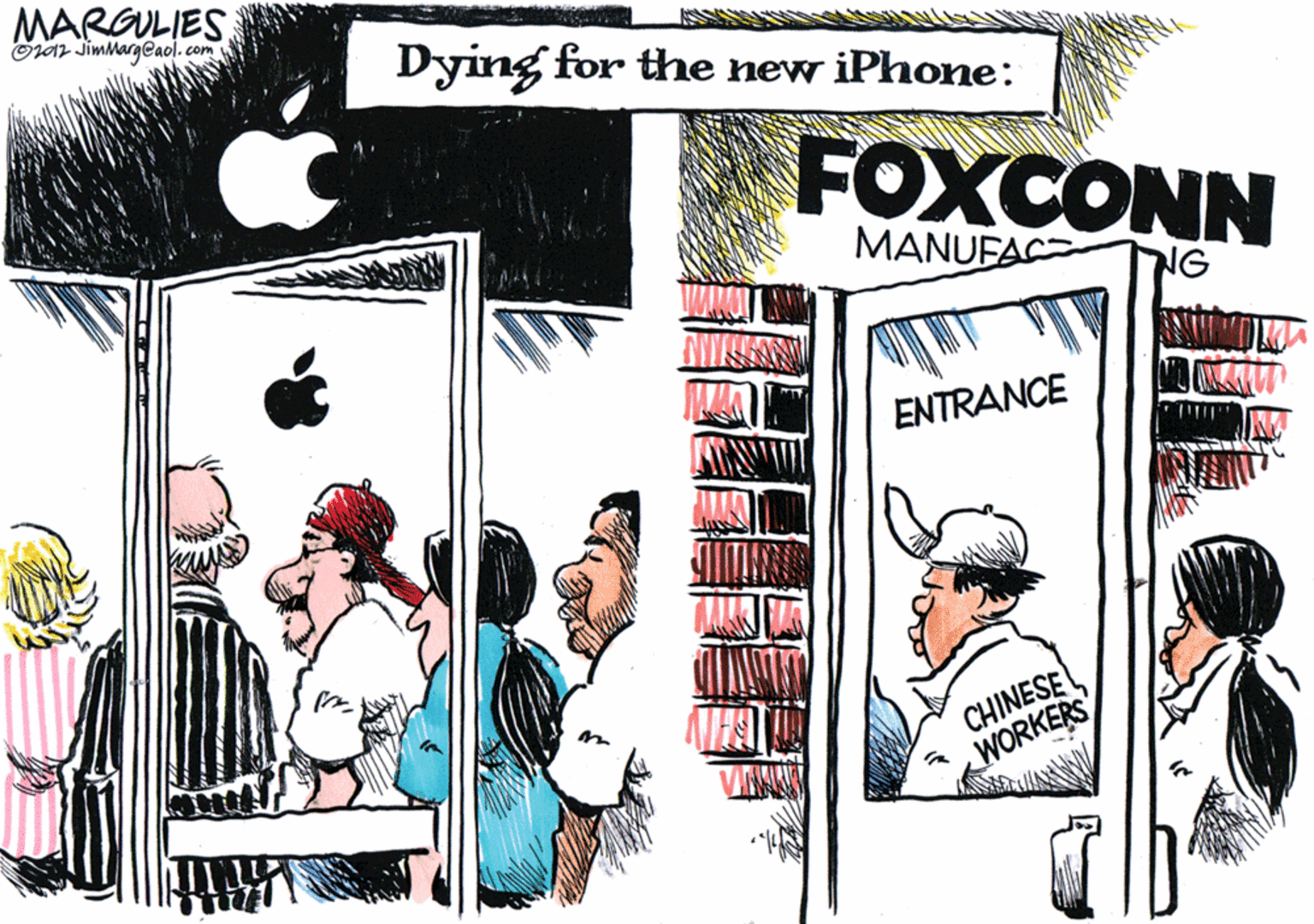 Creative arts OCR: MARGULIES Orar Jimmargeaol.com Dying for the new iPhone: FOXCONN MANUFAC NG ENTRANCE CHINESE WORKERS MARGULIES Orar Jimmargeaol.com Dying for the new iPhone: FOXCONN MANUFAC NG ENTRANCE CHINESE WORKERS