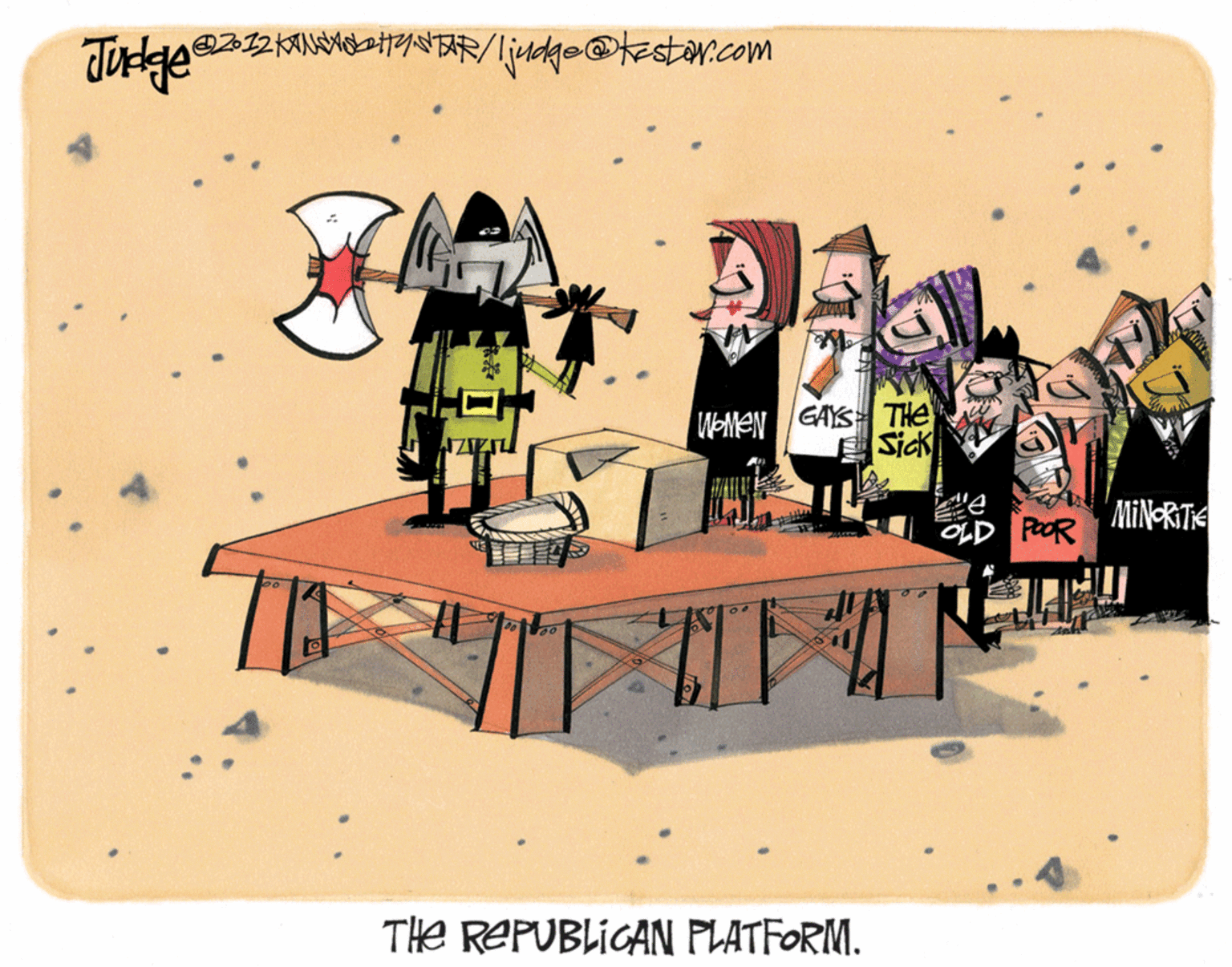 Outdoor table OCR: WAleN GAYS THE Sick MiN-RITE OLD PeOR THe REPUBLIGAN PLATFORM. WAleN GAYS THE Sick MiN-RITE OLD PeOR THe REPUBLIGAN PLATFORM.