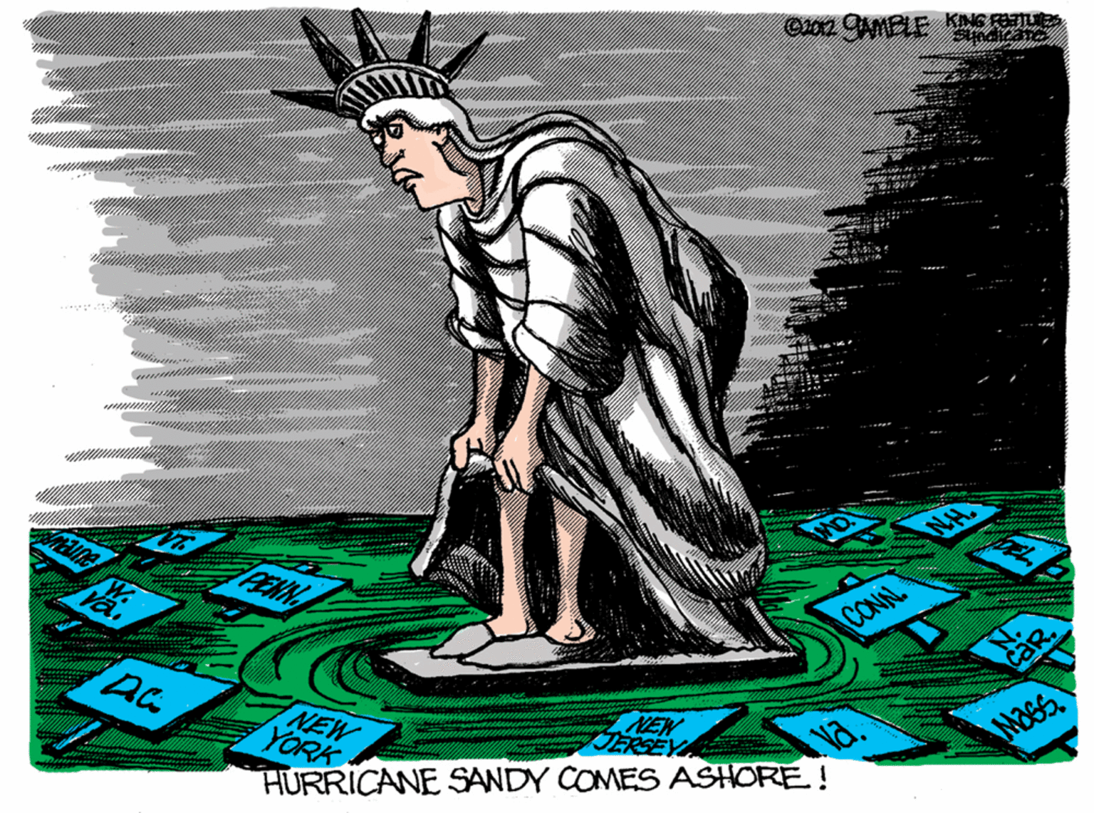 Grass OCR: PENN CONN cak NEW YORK NEW JERSEY HURRICANE SANDY COMES ASHORE ! PENN CONN cak NEW YORK NEW JERSEY HURRICANE SANDY COMES ASHORE !
