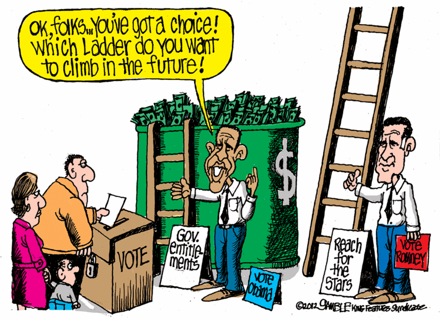 Event OCR: OKfolks.youve got a chaice! Which Ladder do yoU Want to Climb in the future! GOV. entitile ments Reach for the STars VOTE ROMnEY VOTE VOTE OKfolks.youve got a chaice! Which Ladder do yoU Want to Climb in the future! GOV. entitile ments Reach for the STars VOTE ROMnEY VOTE VOTE