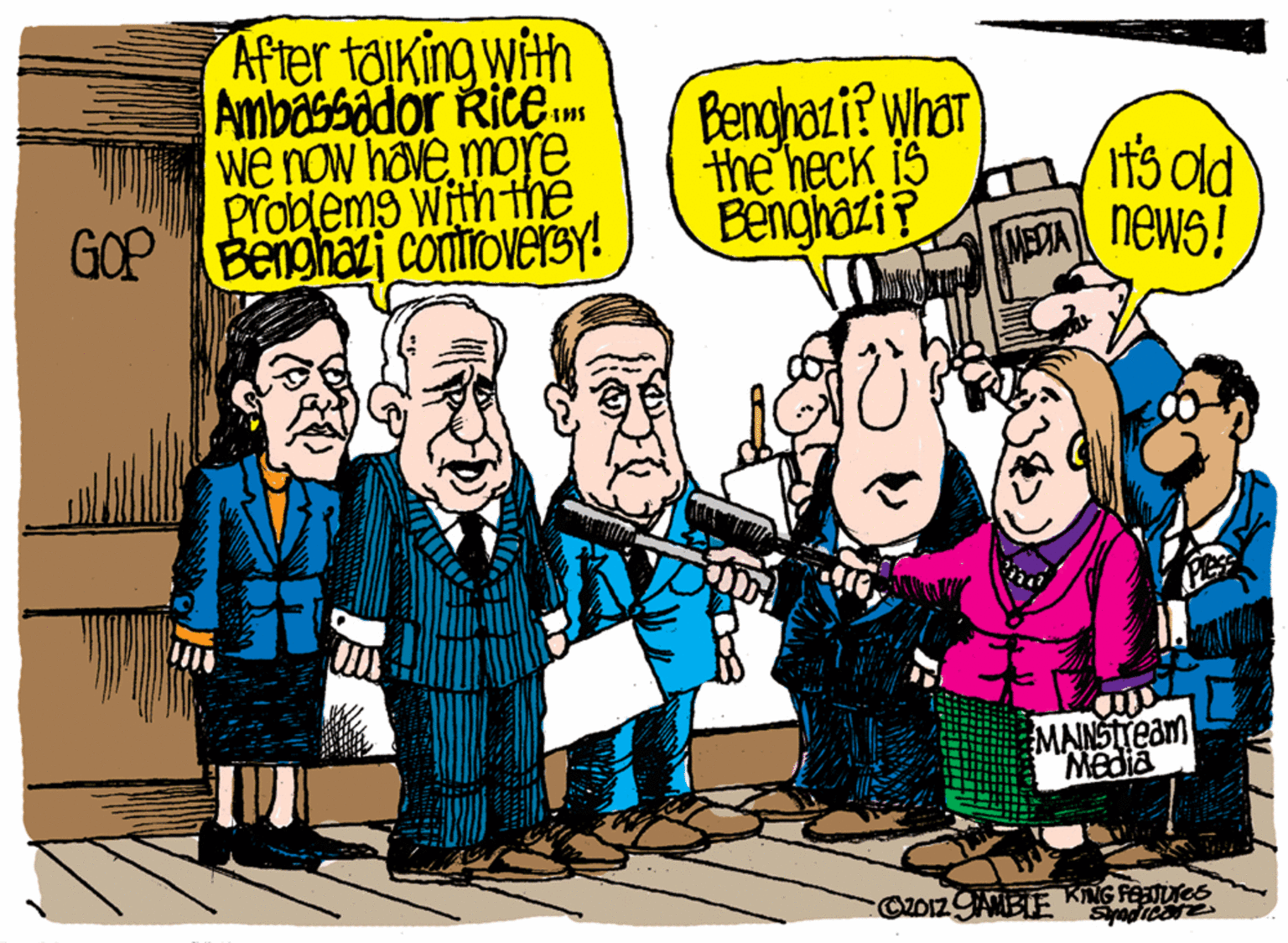 Font OCR: After taiking with Ambassador Ricem we now have more Problems With the GOP Benghazi conmoversy! Benghazi? what the heck is Benghazi? ts old MEDA NeWS! MAINSTTEAM "Media OZ012 9AMBIE KING FOULICS After taiking with Ambassador Ricem we now have more Problems With the GOP Benghazi conmoversy! Benghazi? what the heck is Benghazi? ts old MEDA NeWS! MAINSTTEAM "Media OZ012 9AMBIE KING FOULICS