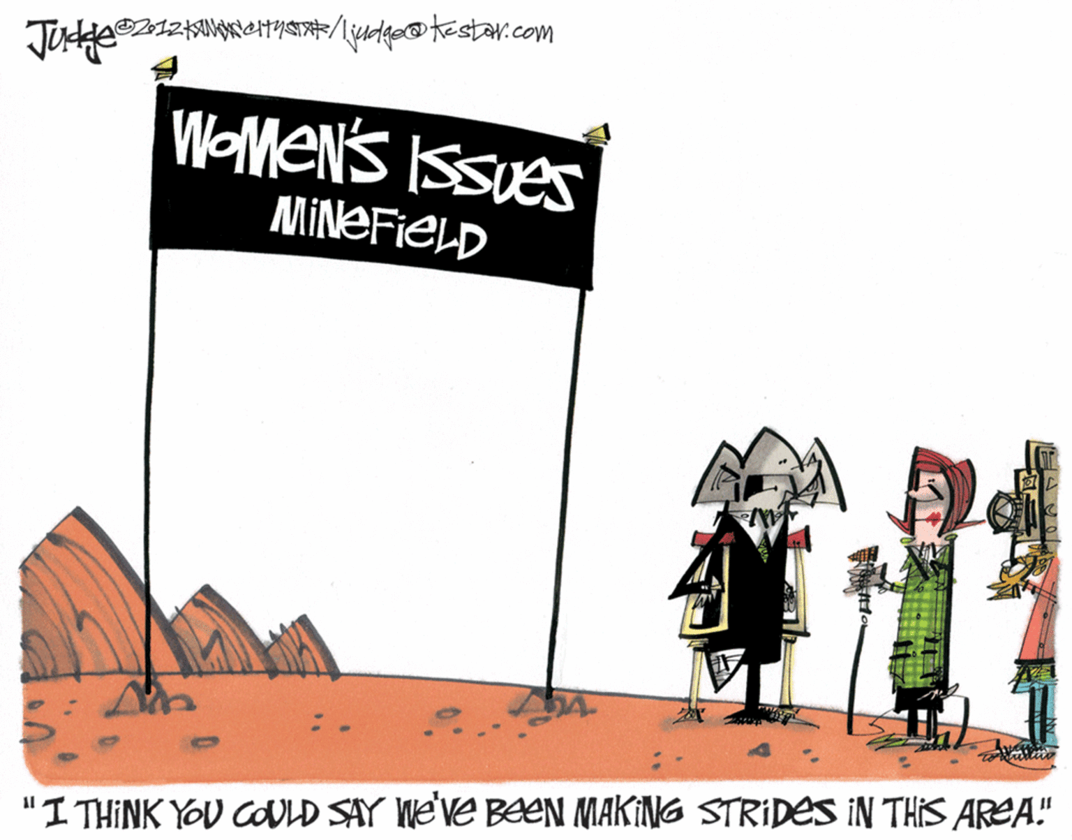 Graphics OCR: WOMEN's Issues MINEFIELD "I THINK YOU COVLD SAY We've BEN MAKING STRIDES IN THIS AREA" WOMEN's Issues MINEFIELD "I THINK YOU COVLD SAY We've BEN MAKING STRIDES IN THIS AREA"