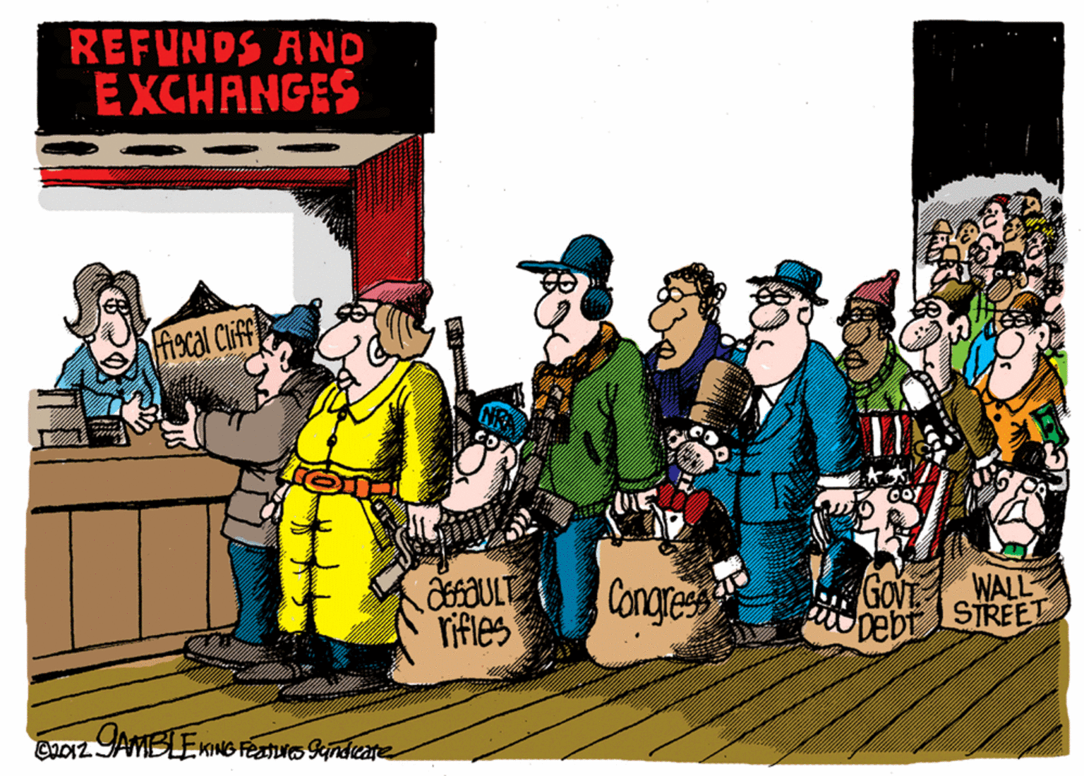 Drawing OCR: REFUNDS AND EXCHANGES fiscal Cliff Congres GOV pebr WALL STREET Tifles CACIZ AMBLEKING TESTo Gindcate REFUNDS AND EXCHANGES fiscal Cliff Congres GOV pebr WALL STREET Tifles CACIZ AMBLEKING TESTo Gindcate