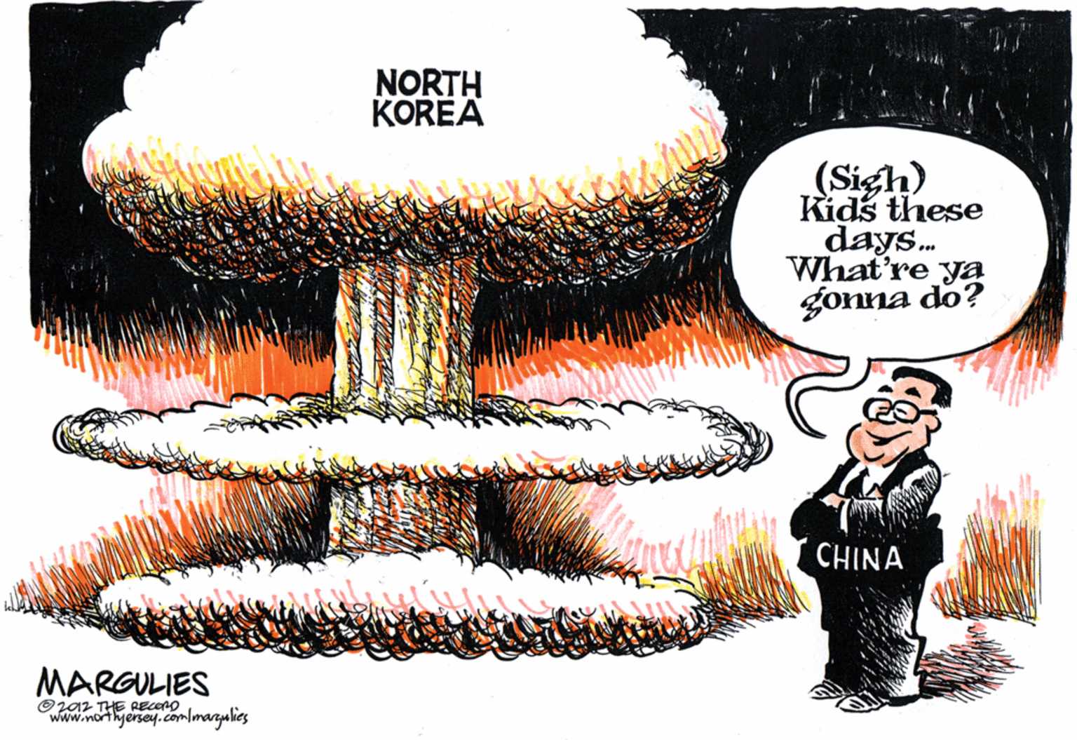 Fiction OCR: NORTH KOREA (Sigh) Kids these days. What're ya gonna do? CHINA MARGULIES O2a2 THE RECORD www.morthyersey.comlmaryalies NORTH KOREA (Sigh) Kids these days. What're ya gonna do? CHINA MARGULIES O2a2 THE RECORD www.morthyersey.comlmaryalies
