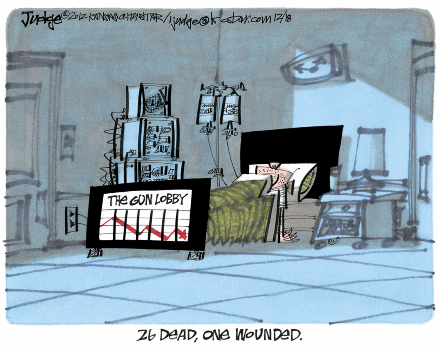 Graphic design OCR: THE GUN LOBBY 26 DEADONe WOUNDED. THE GUN LOBBY 26 DEADONe WOUNDED.