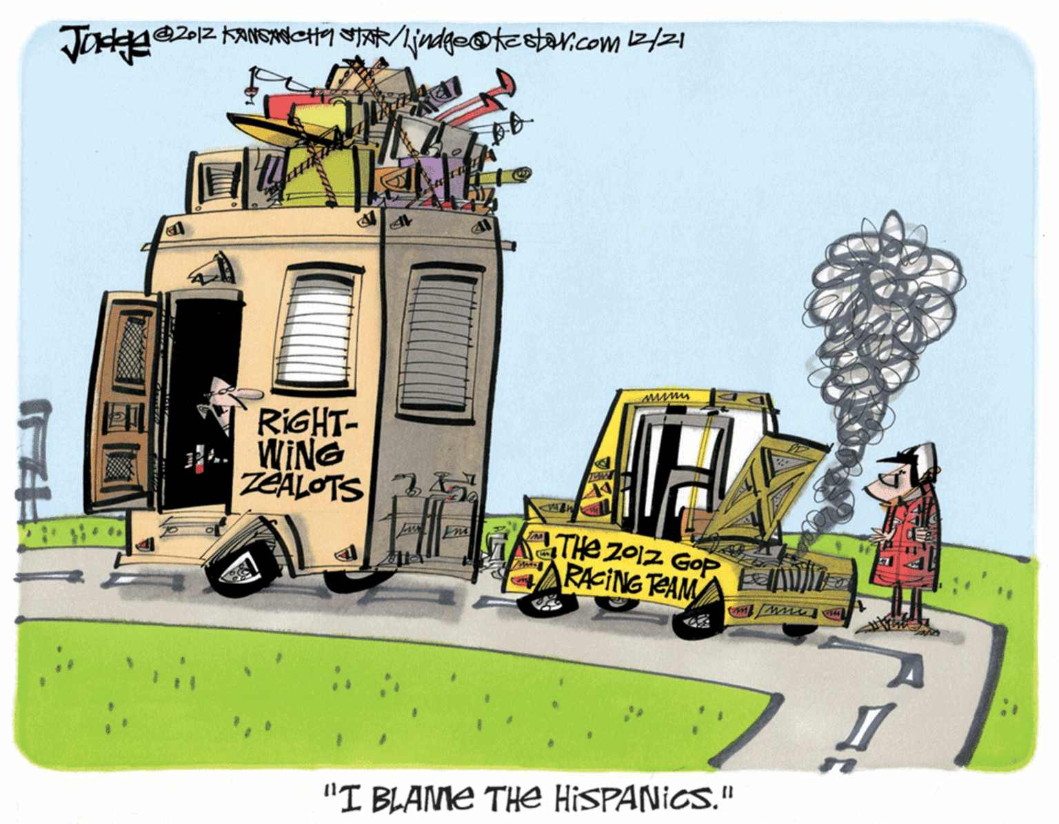 Urban design OCR: RIGHT- WING TEALOTS THE Z01Z GOP RACING TAM "I BLANE THE HISPANIGS." RIGHT- WING TEALOTS THE Z01Z GOP RACING TAM "I BLANE THE HISPANIGS."