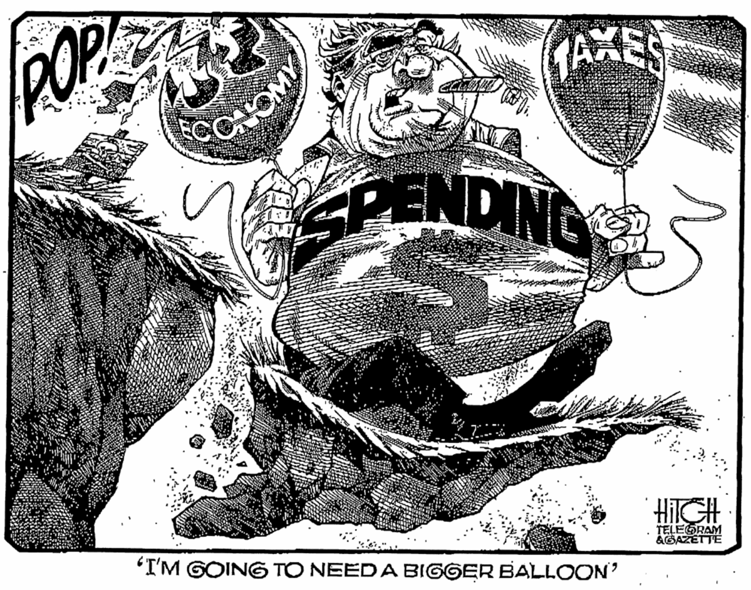 Printmaking OCR: AXES CHOMY SNDING I'M GOING TO NEED A BIGGER BALLOON? HIGH TELEGRAM AGAZETTE AXES CHOMY SNDING I'M GOING TO NEED A BIGGER BALLOON? HIGH TELEGRAM AGAZETTE