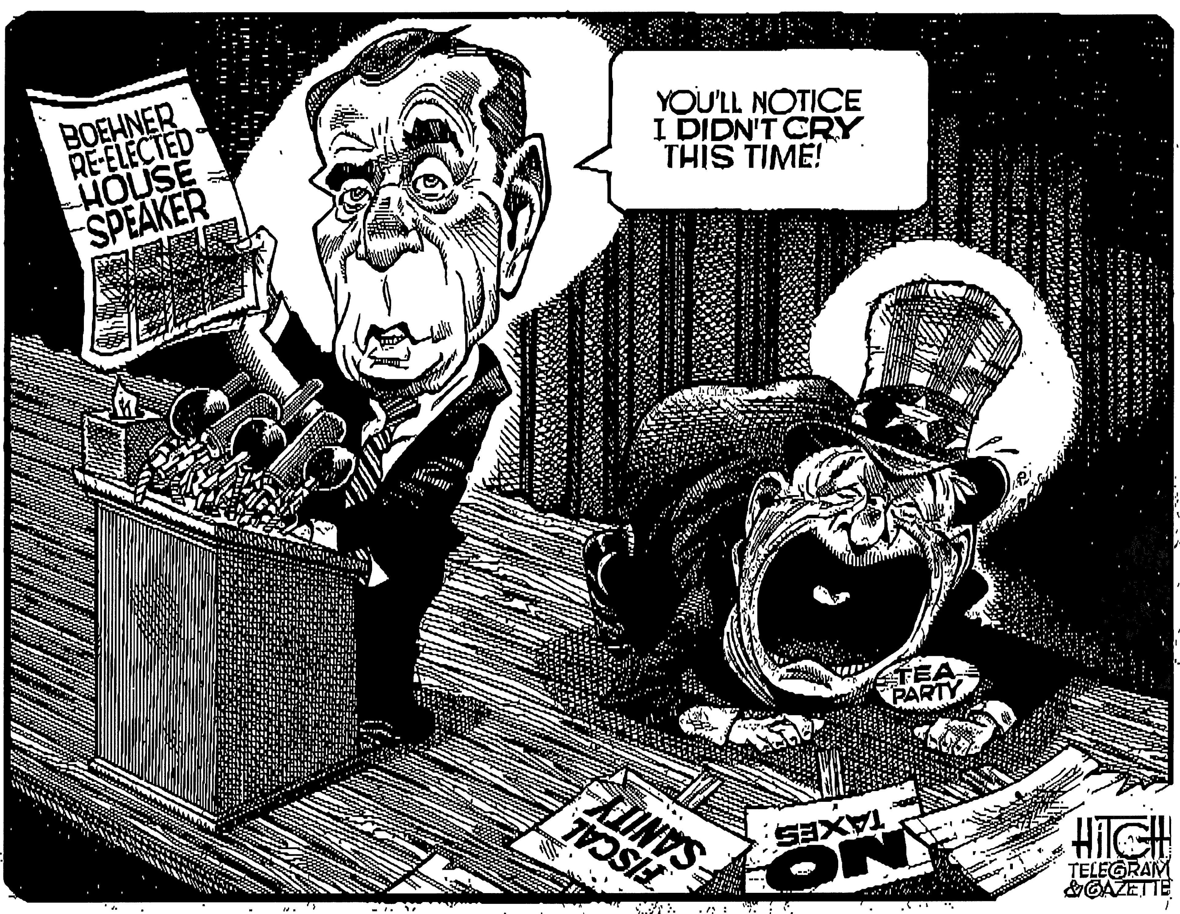Humour OCR: BOEHNER RE-ELECTED HOUSE SPEAKER YOU'LL NOTICE I DIDN'T CRY THIS TIME! TEA PARTY ZINVS ... HiIGH TELEGRAM &GAZETTE BOEHNER RE-ELECTED HOUSE SPEAKER YOU'LL NOTICE I DIDN'T CRY THIS TIME! TEA PARTY ZINVS ... HiIGH TELEGRAM &GAZETTE