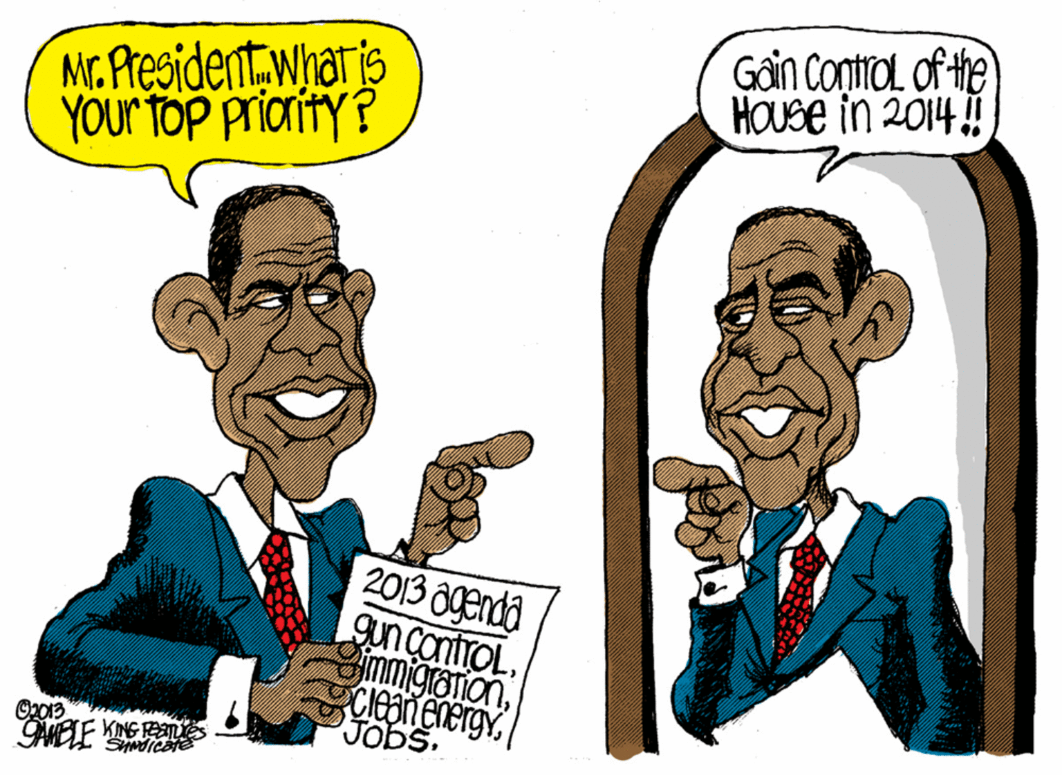 Line OCR: MG Presidentwharis Your Top prianity? Gan Control of the HOUSE in 2014 ! 2013 80enda guncaniroLJobs. O2013 MELE KINE MG Presidentwharis Your Top prianity? Gan Control of the HOUSE in 2014 ! 2013 80enda guncaniroLJobs. O2013 MELE KINE