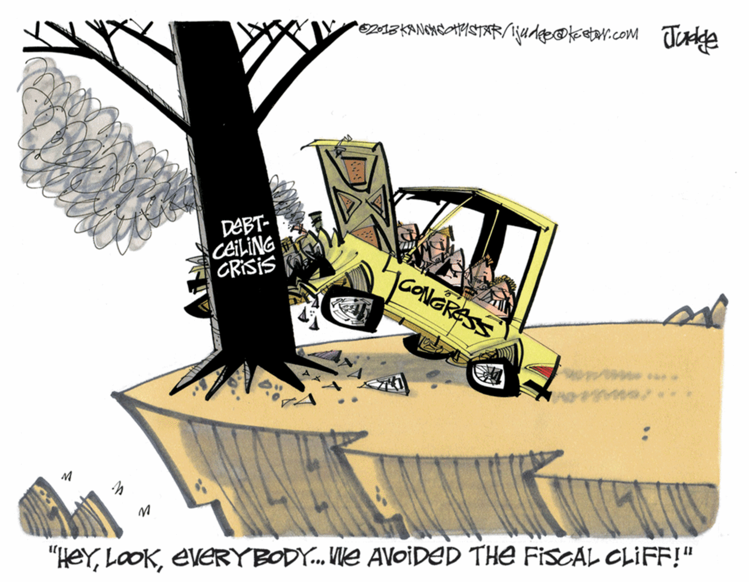 Painting OCR: DABT- CEILING CRISIS GoNGRESS "HeYEVERYBODY. We AVOIDED THE FISCAL CLIFF!" DABT- CEILING CRISIS GoNGRESS "HeYEVERYBODY. We AVOIDED THE FISCAL CLIFF!"